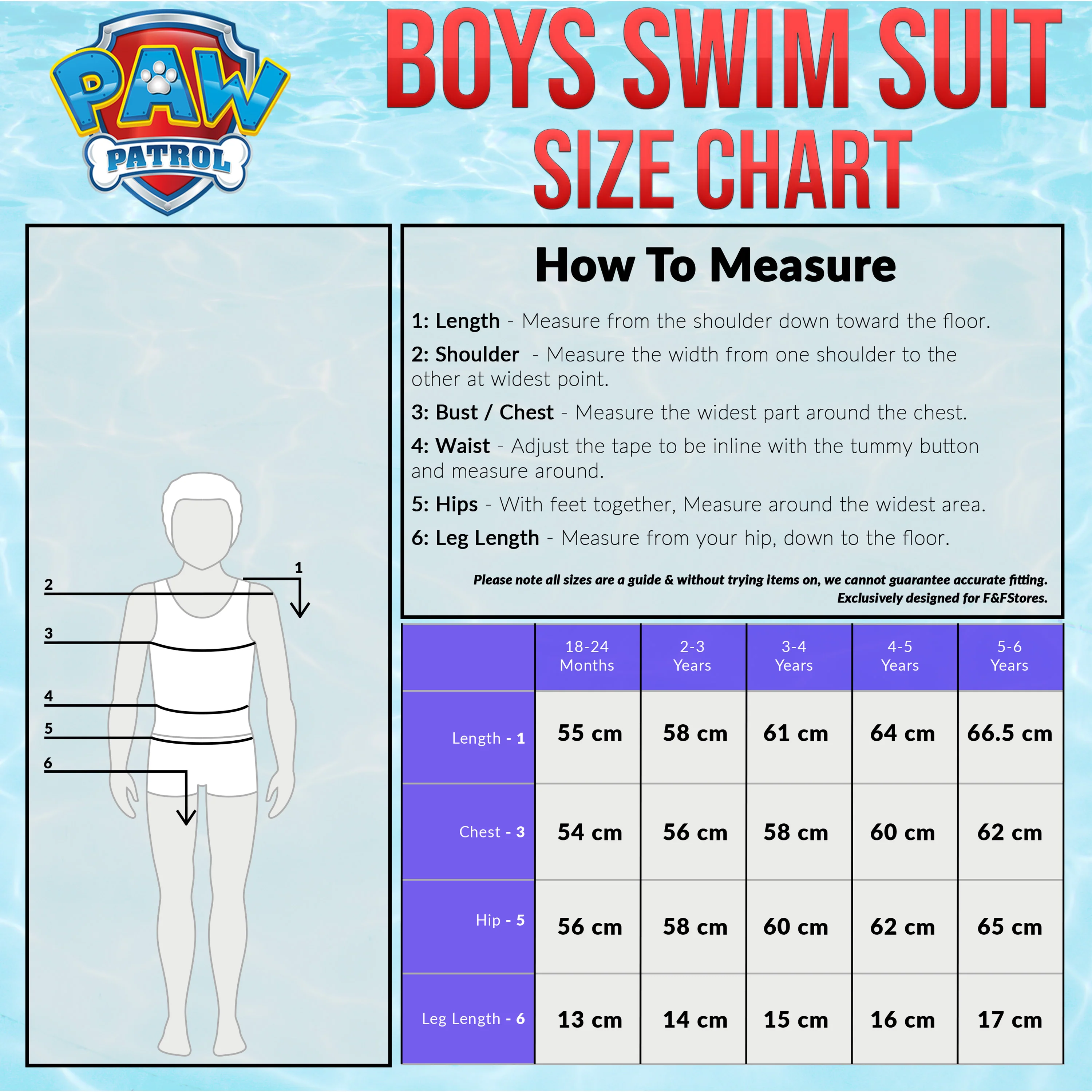 Paw Patrol Swimming Costume Boys Swimsuit All in One Short Sleeve - Image 7