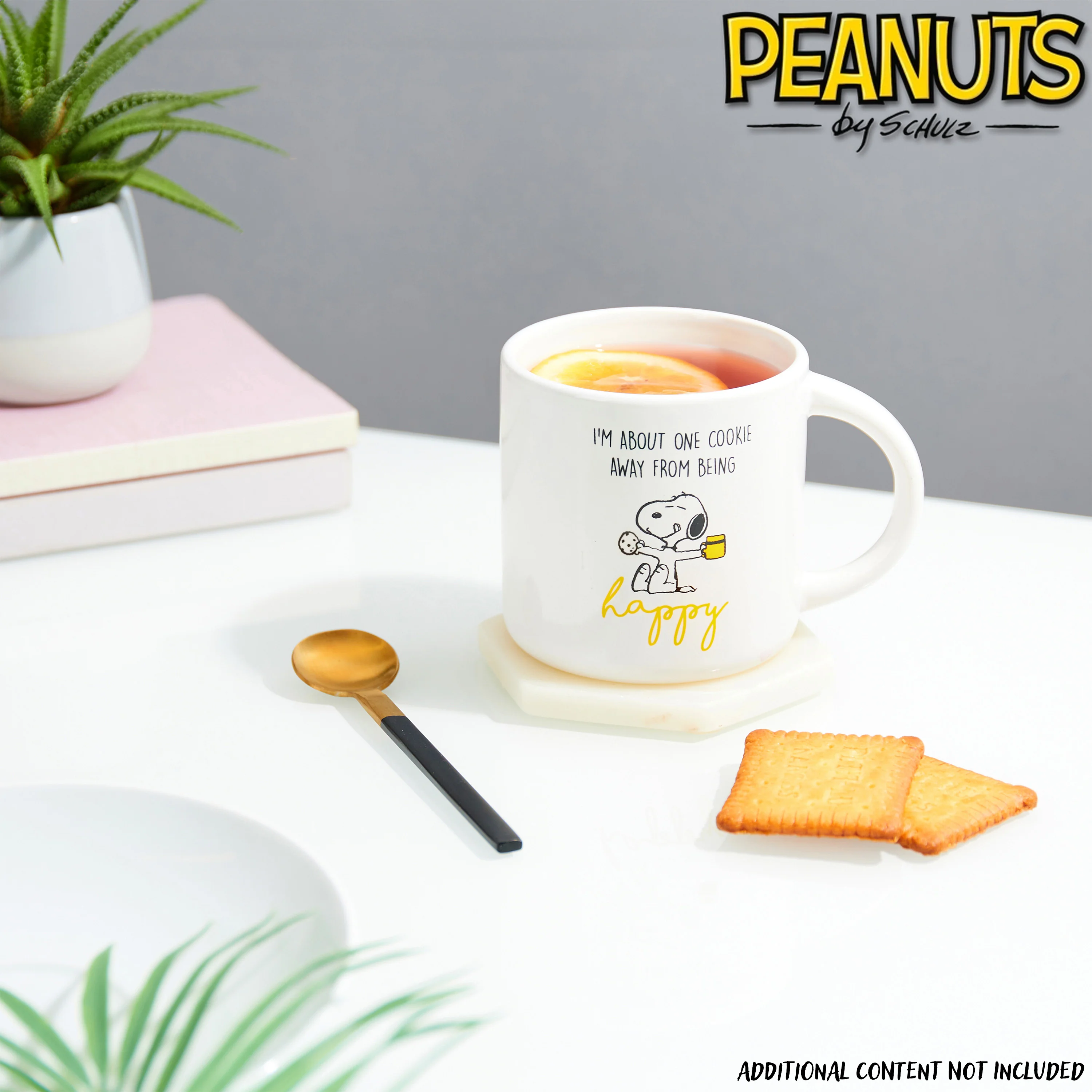 Peanuts Snoopy Coffee Cup Ceramic Mug Cute Cappuccino or Tea Cup for Women Teens Mum Wife Work Office Gifts for Women (White/Yellow Coffee, 400ml) - Image 5