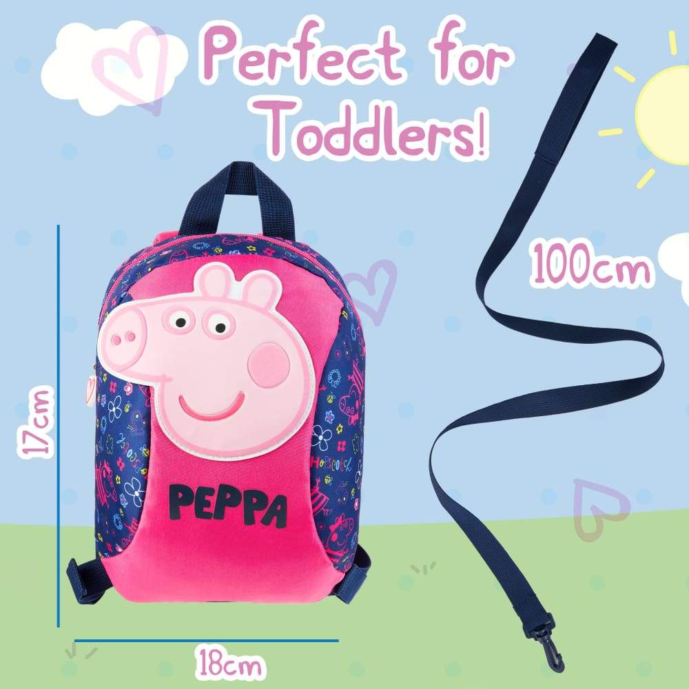 Peppa Pig Backpack with Reins - Safety Reins for Toddlers Girls - Image 5