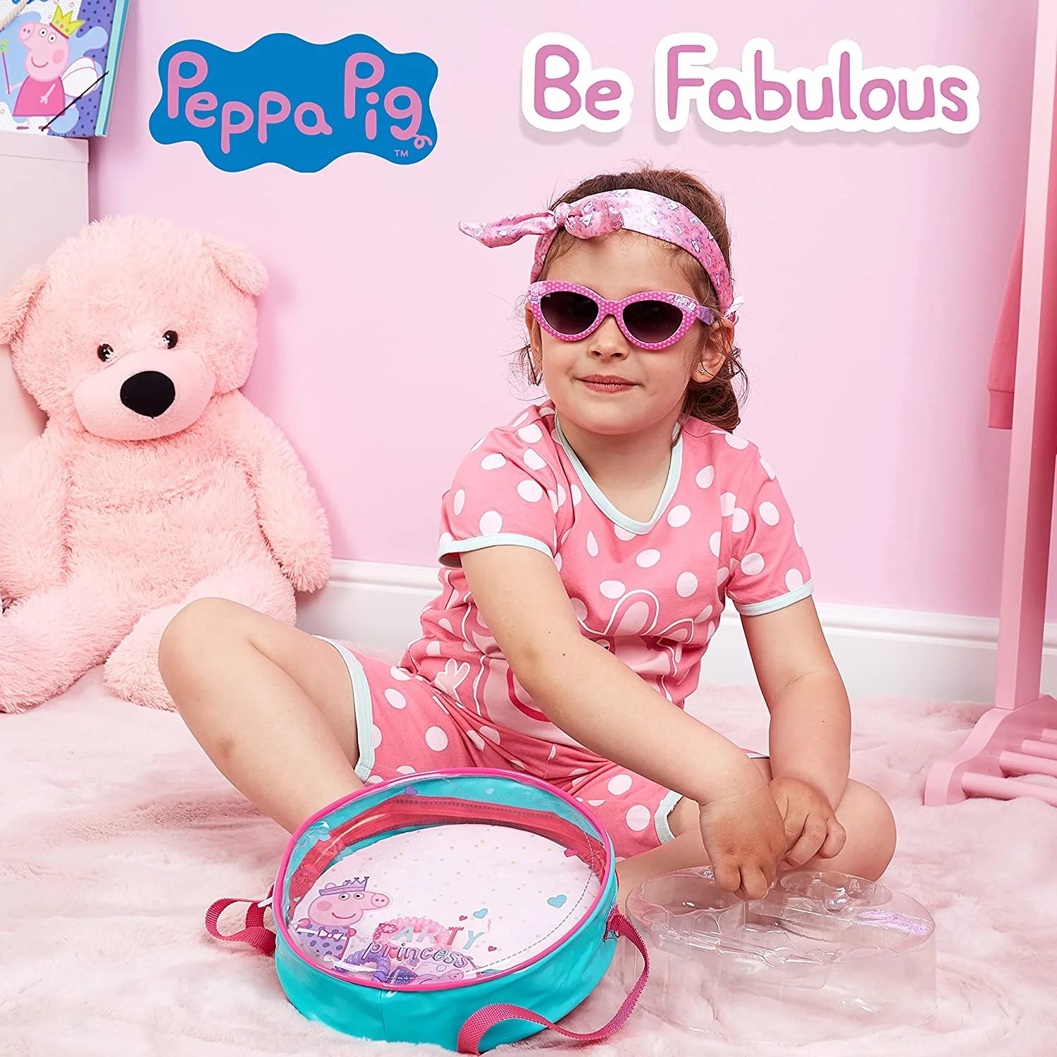 Peppa Pig Girls Hair Accessories Gift Set, Party Princess Bag - Image 5