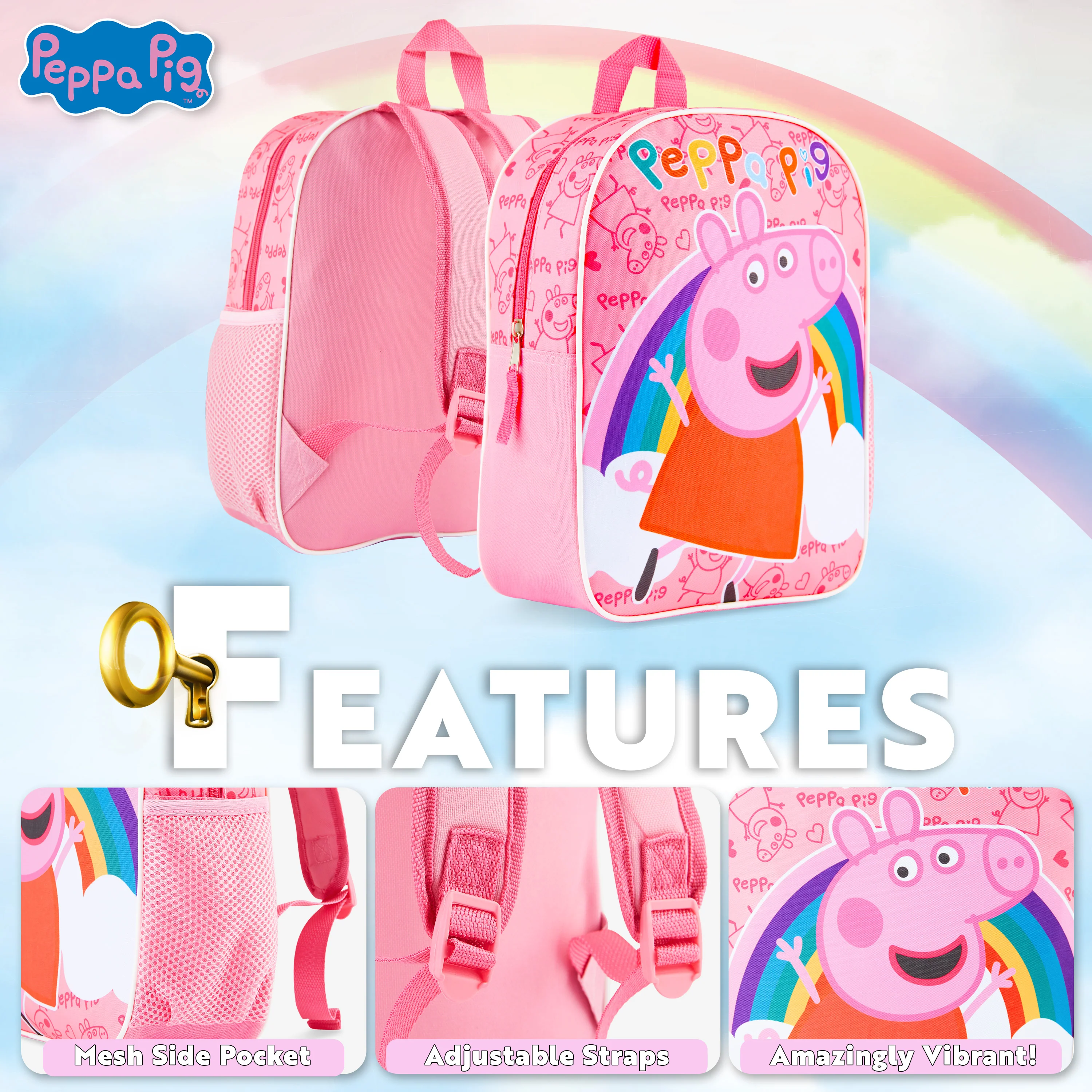 Peppa Pig School Bag for Girls - Image 3