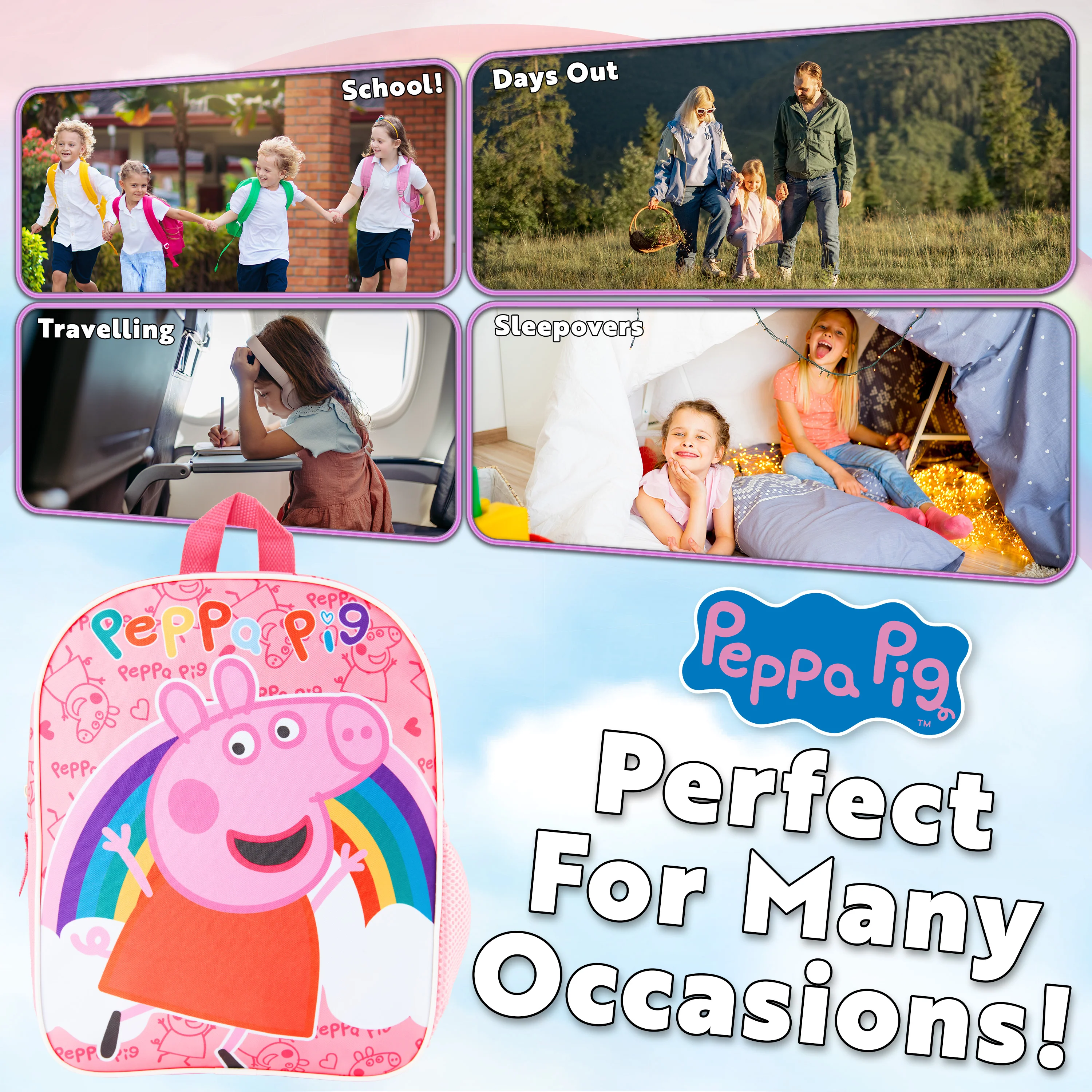 Peppa Pig School Bag for Girls - Image 4