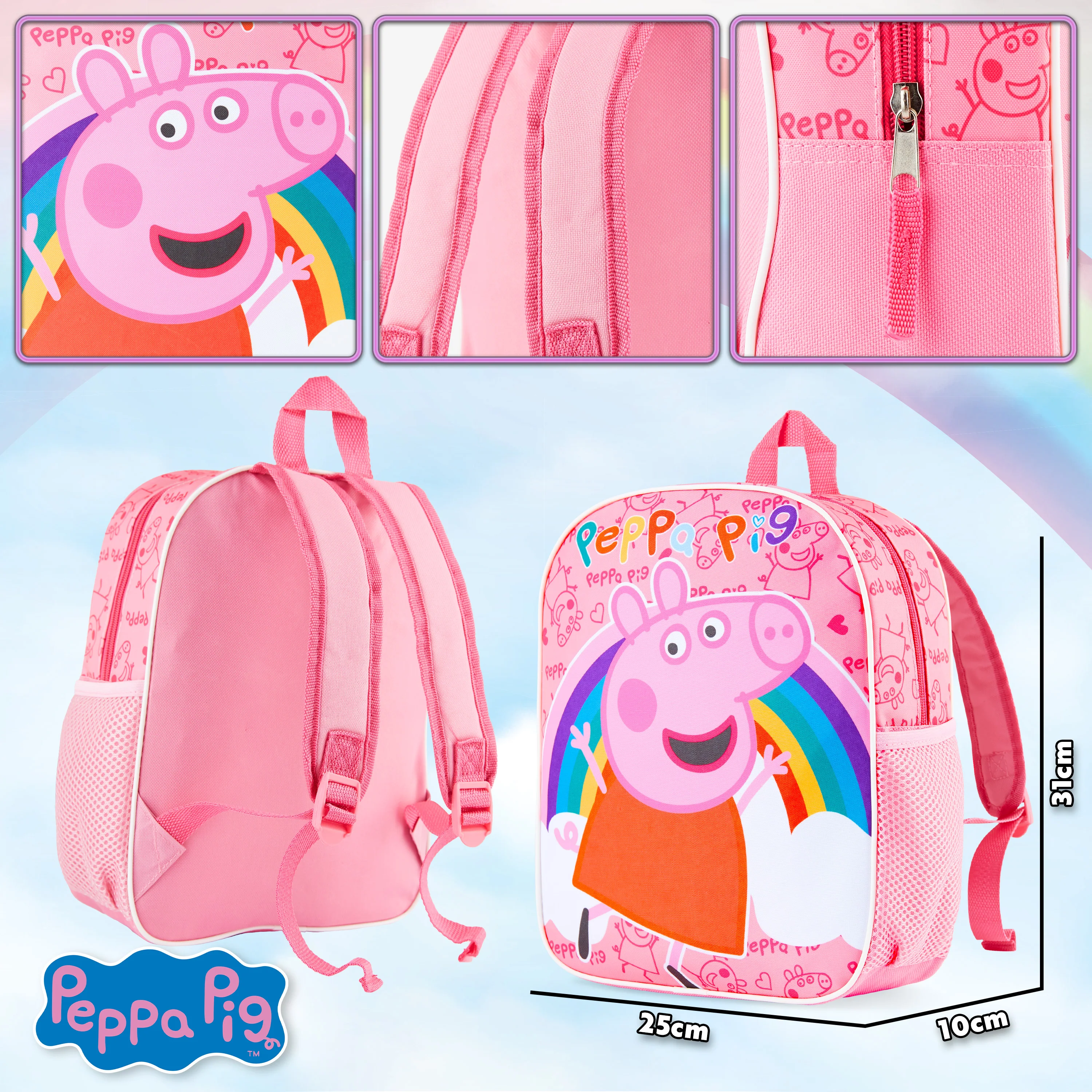 Peppa Pig School Bag for Girls - Image 6
