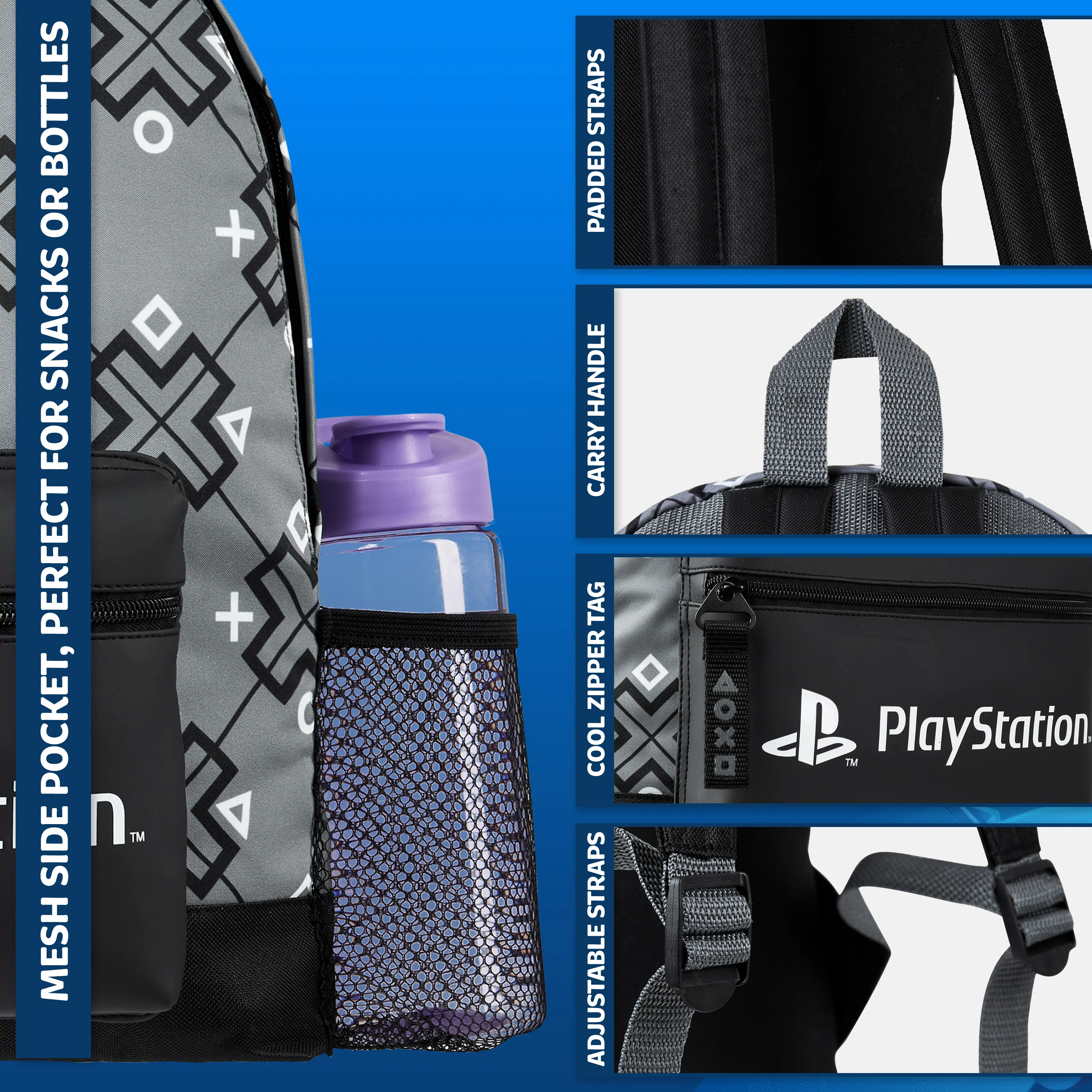 PlayStation Backpack Gaming School Bag for Kids and Teens - Image 6