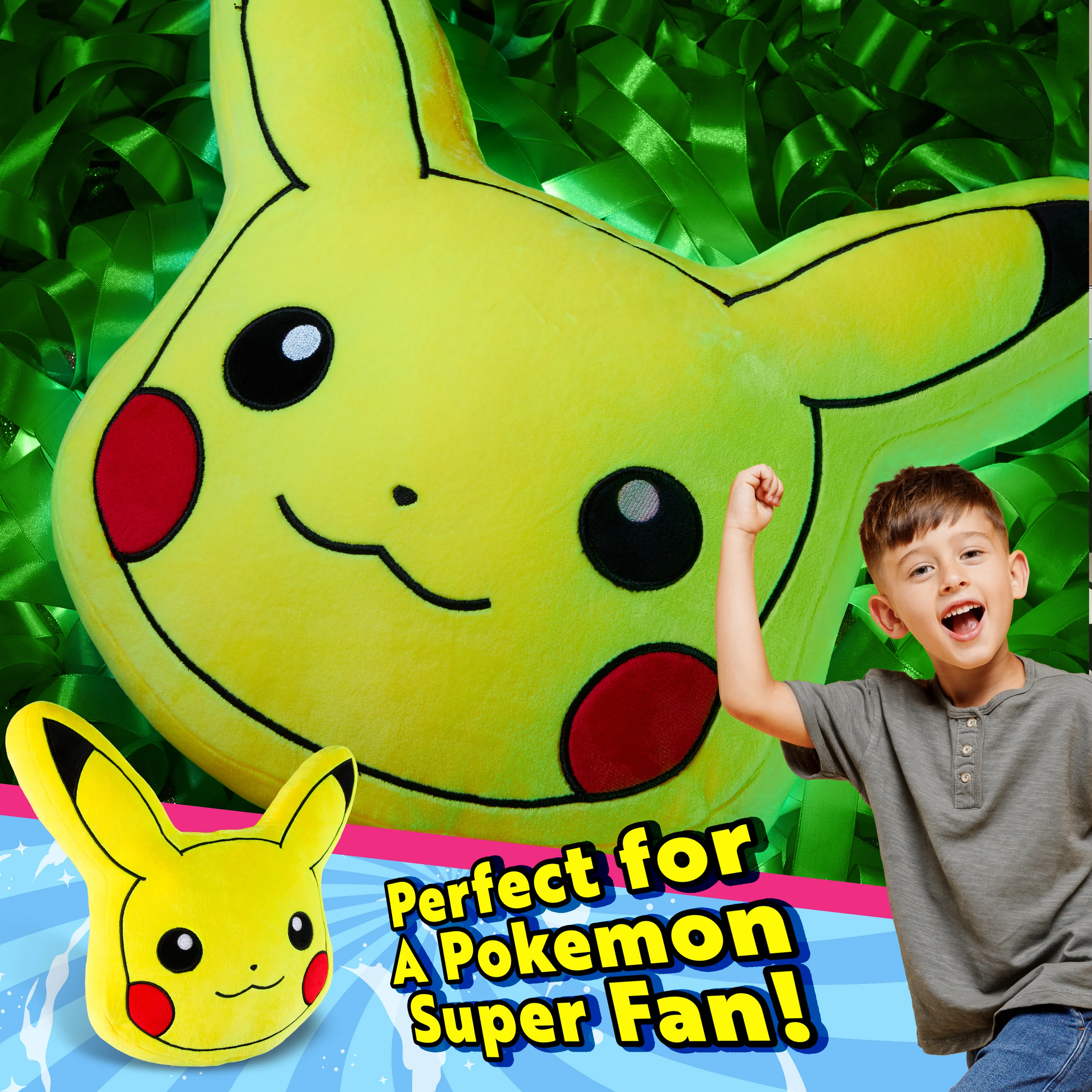 Pokemon 3D Pikachu Cushion Plush for Bed, Bedroom Accessories - Anime Gifts - Image 4