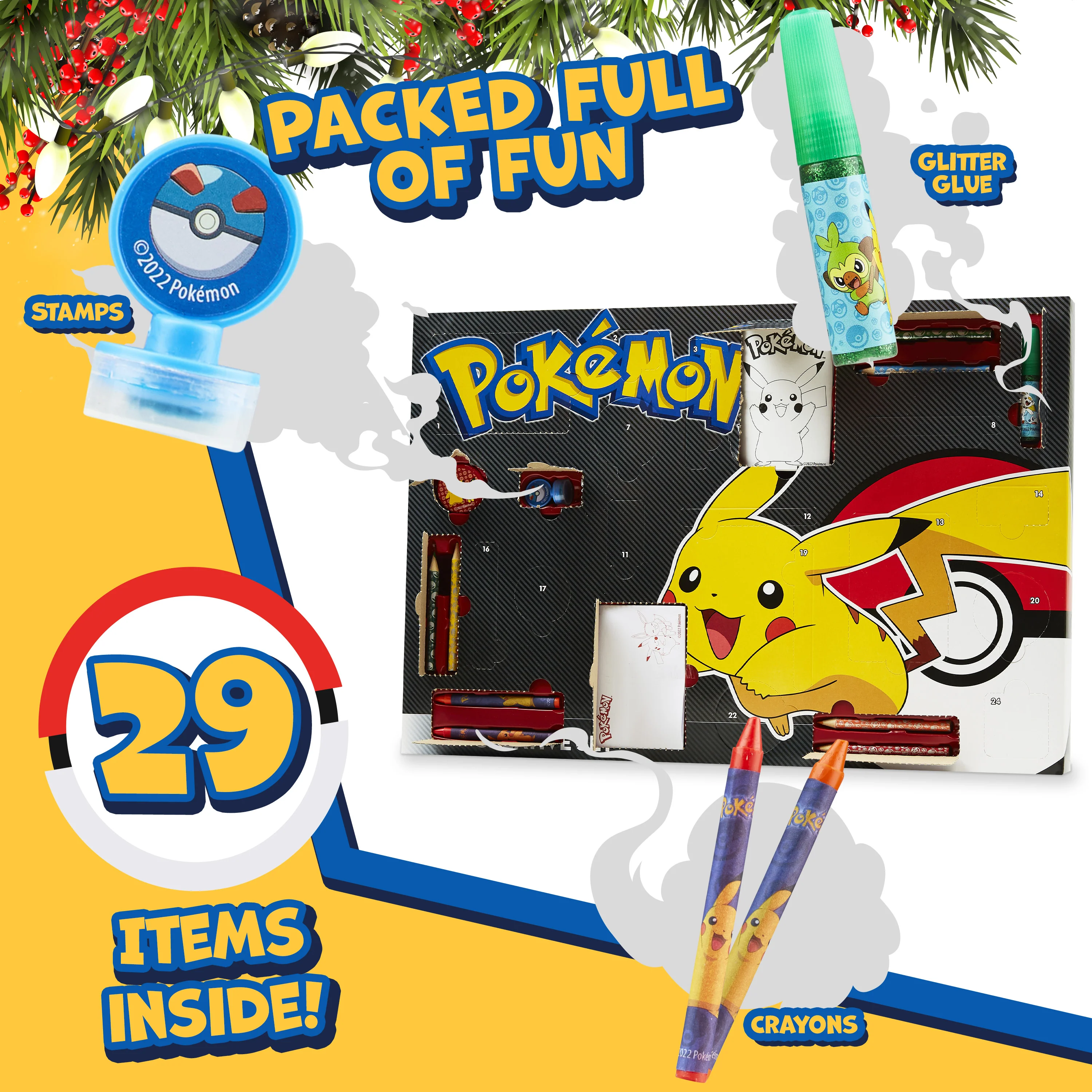 Pokemon Advent Calendar Kids Stationery Christmas Countdown Calendar for Boys - Image 3