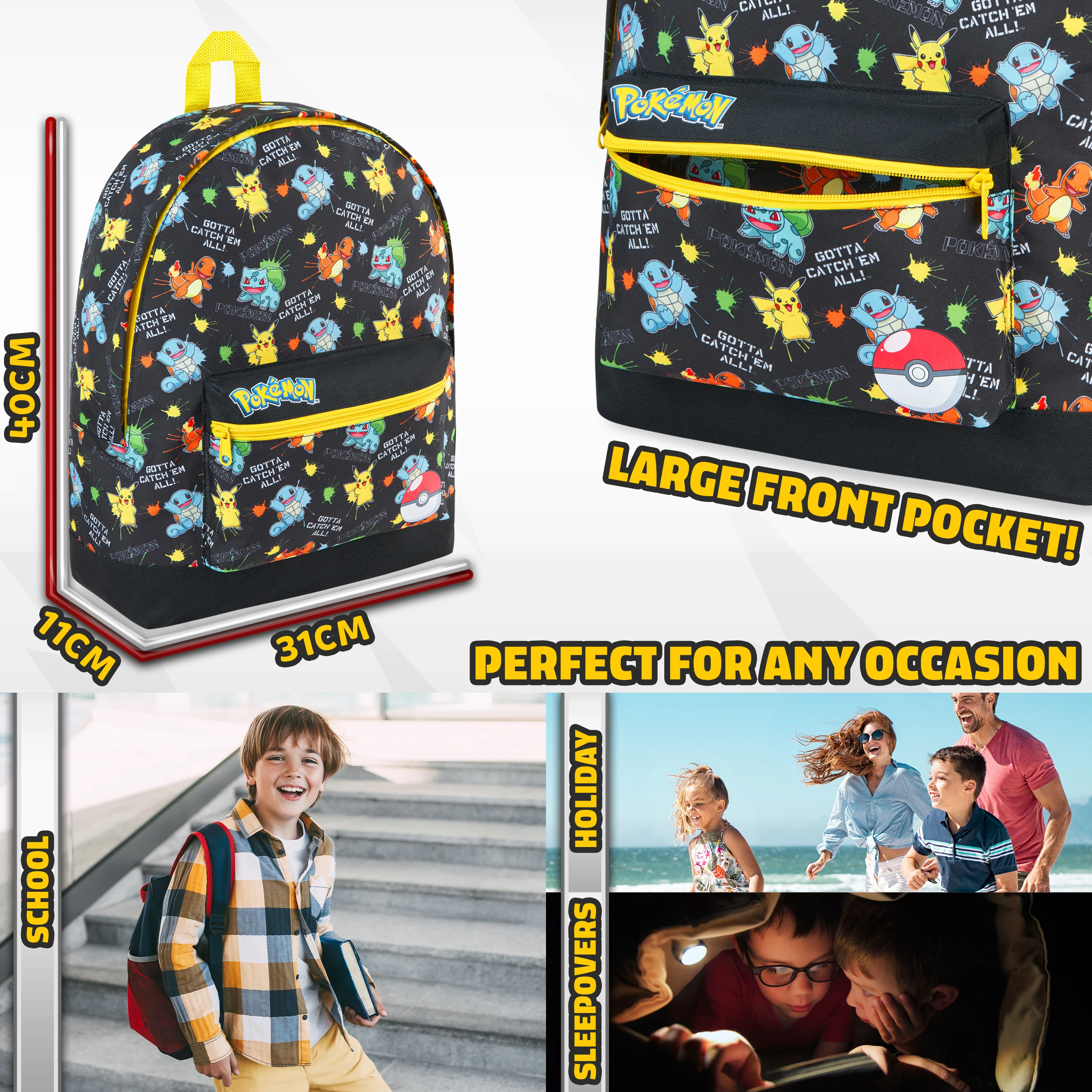 Pokemon Backpack -  Kids School Backpack - Image 5