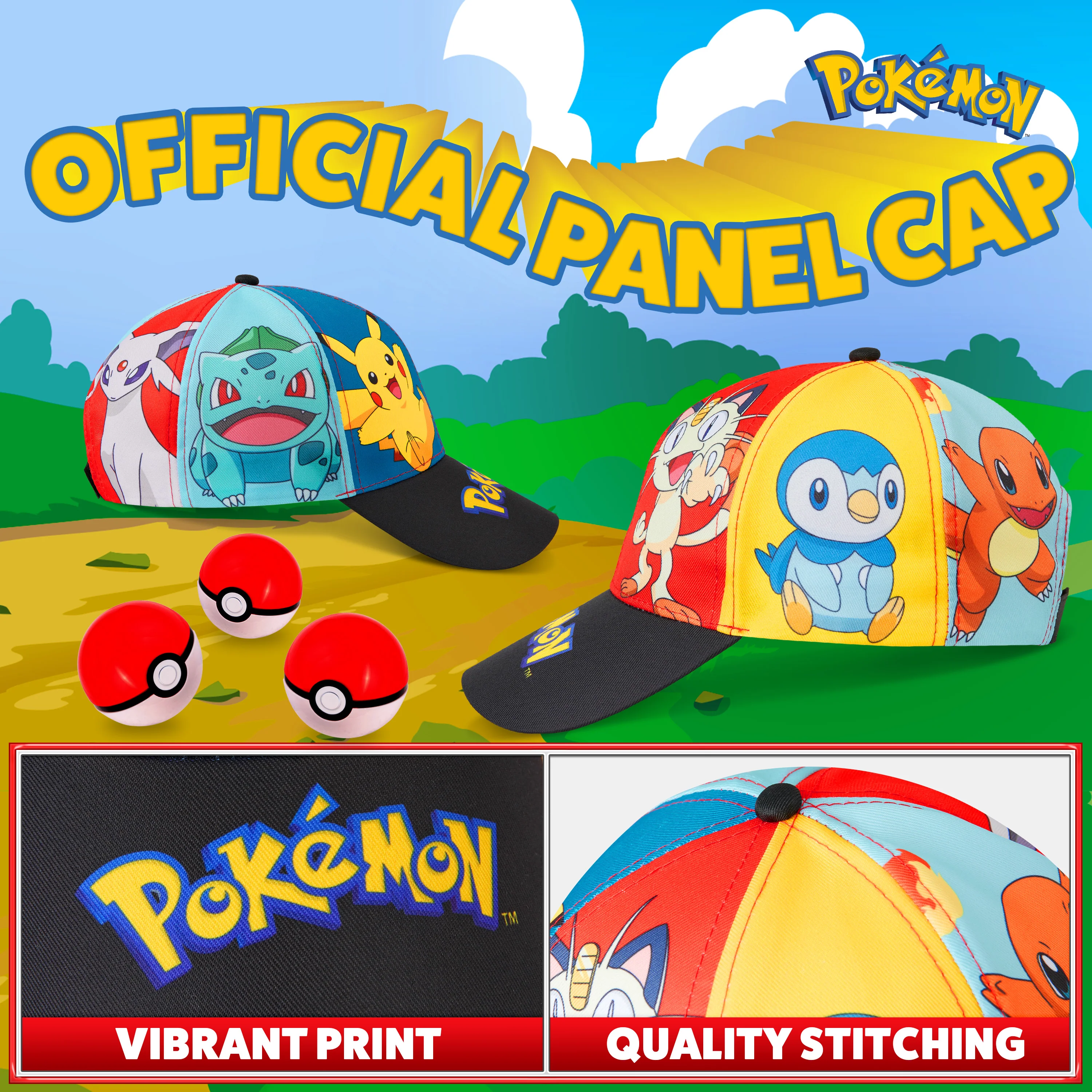 Pokemon Baseball Cap Boys and Girls, Trucker Cap for Kids - Image 3