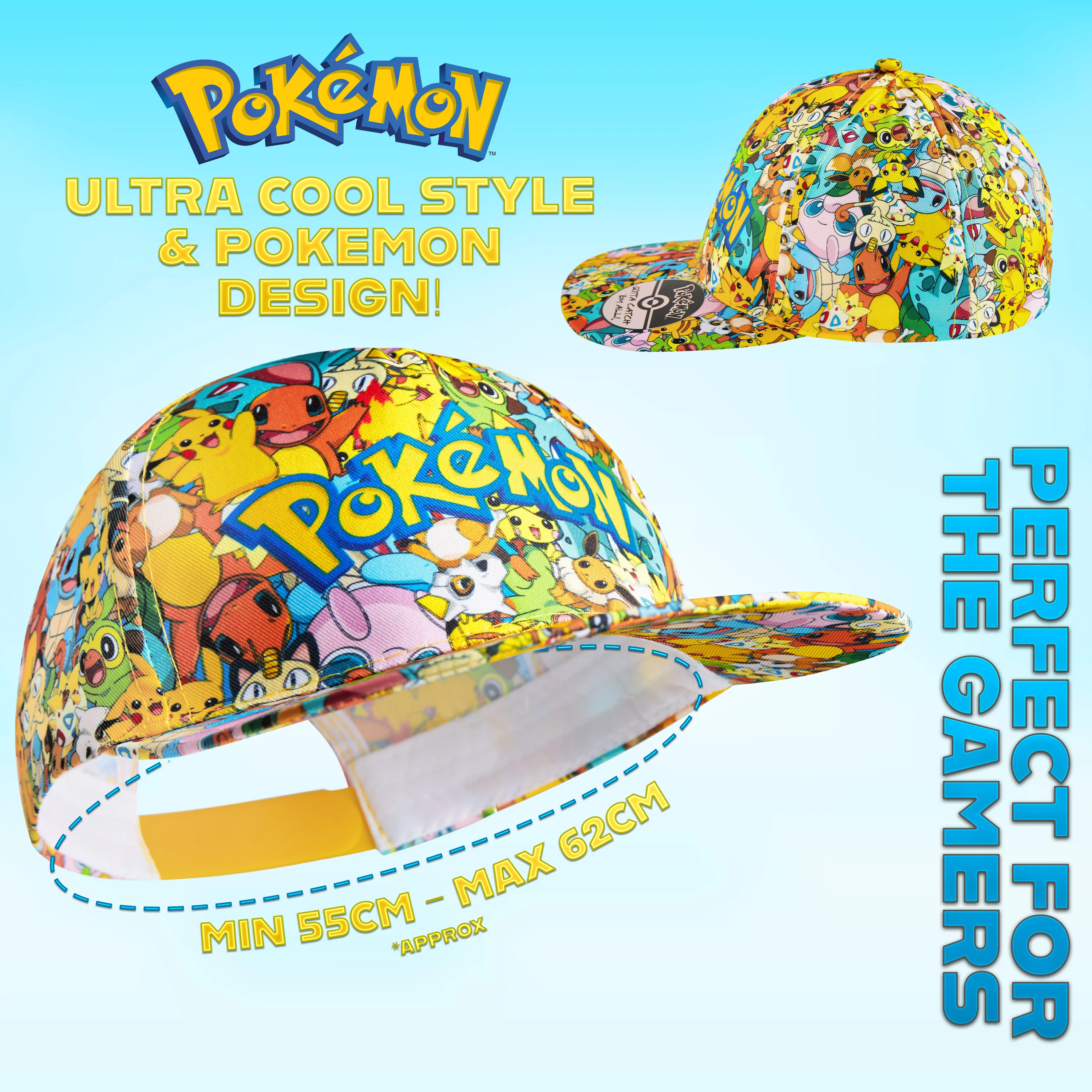 Pokemon Baseball Cap & Sunglasses Set for Kids, Summer Accessories for Kids - Image 6