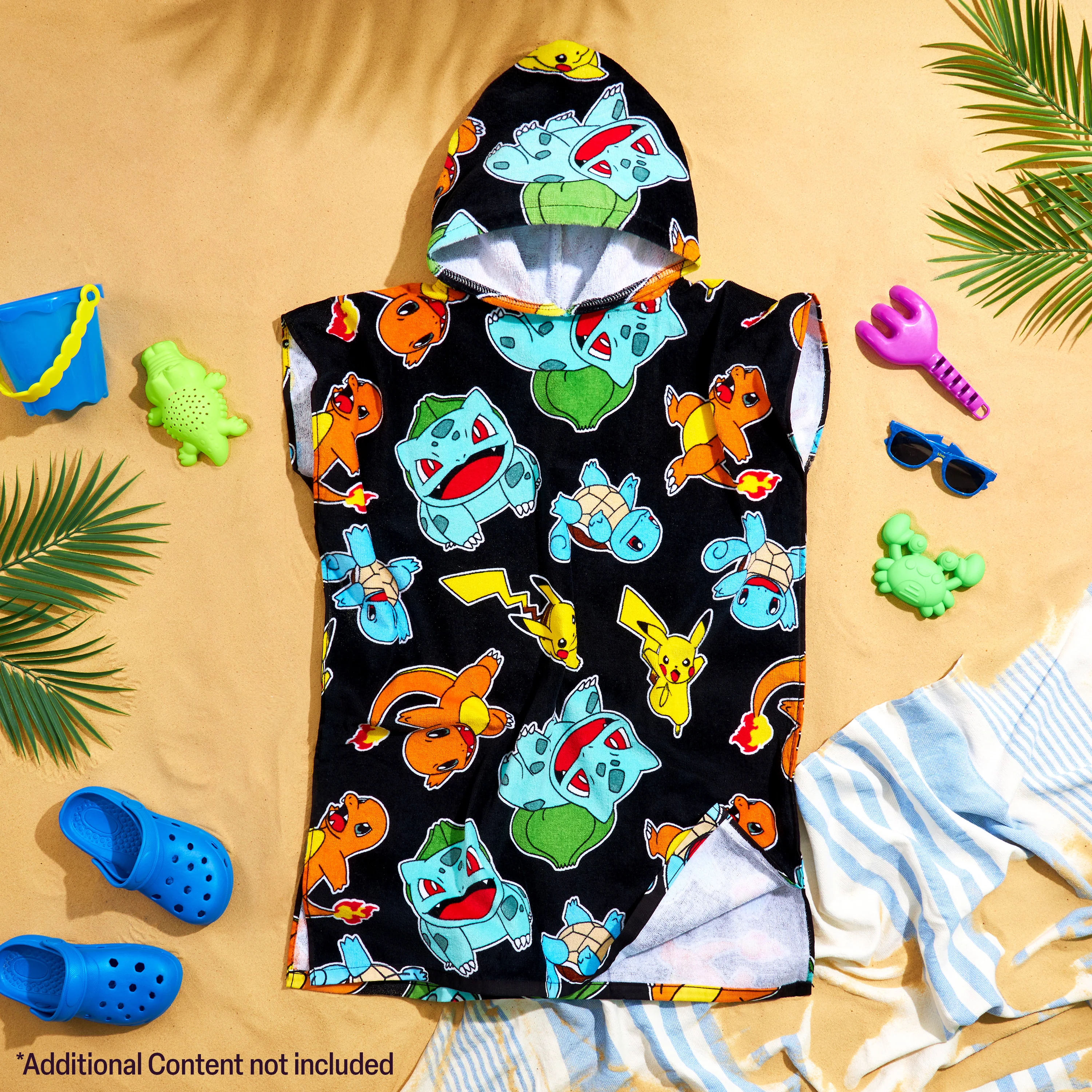 Pokemon Bath Towel with Hood for Kids Teenagers Absorbent Anime Changing Robe Cotton Poncho Towel for Swimming Bath Shower Beach Towel Holiday Essentials (Multi, 10-13 Years) - Image 5