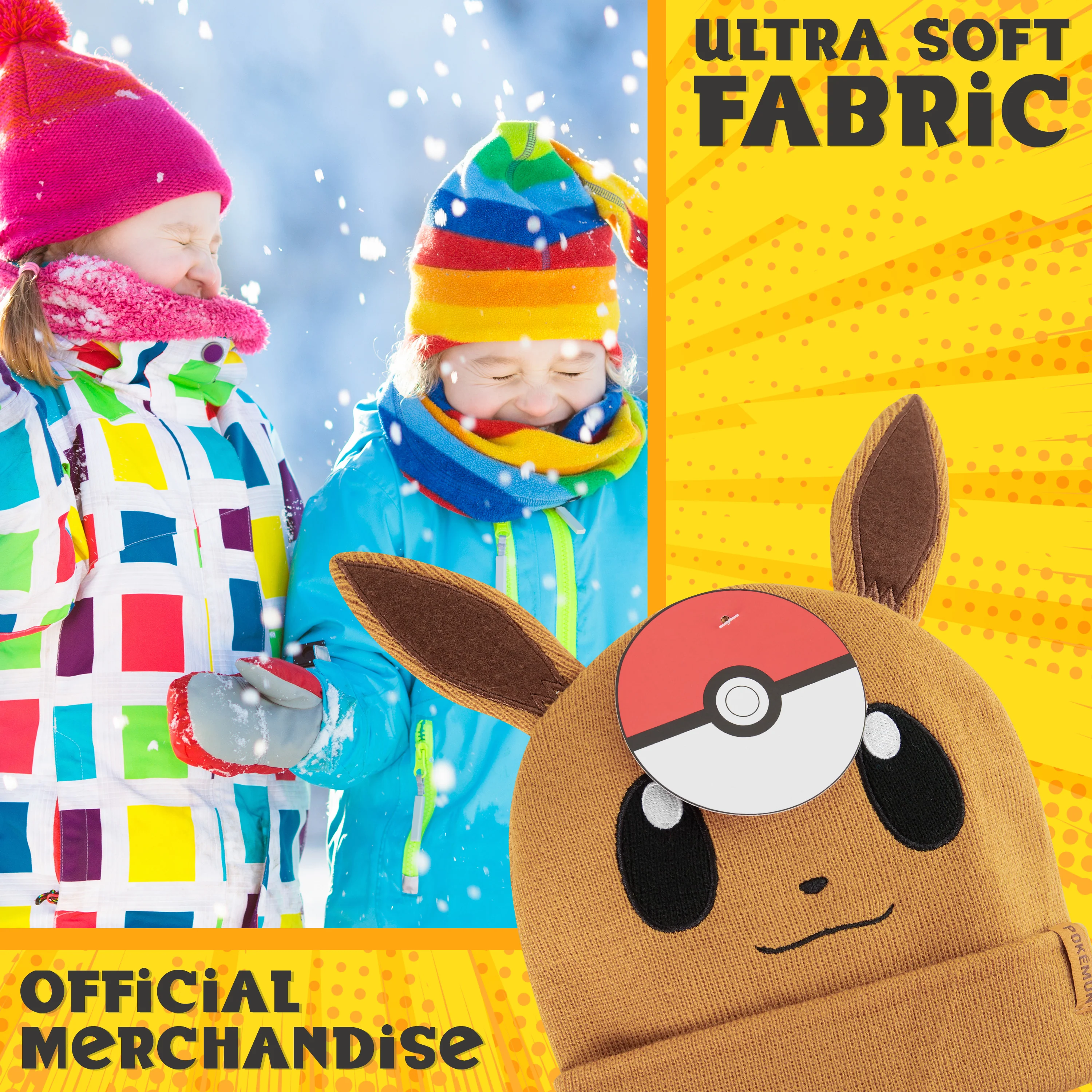 Pokemon Beanie Hat for Kids - Warm Cosy Knitted Winter Hats for Kids One Size - Anime Gifts for Kids - Image 4