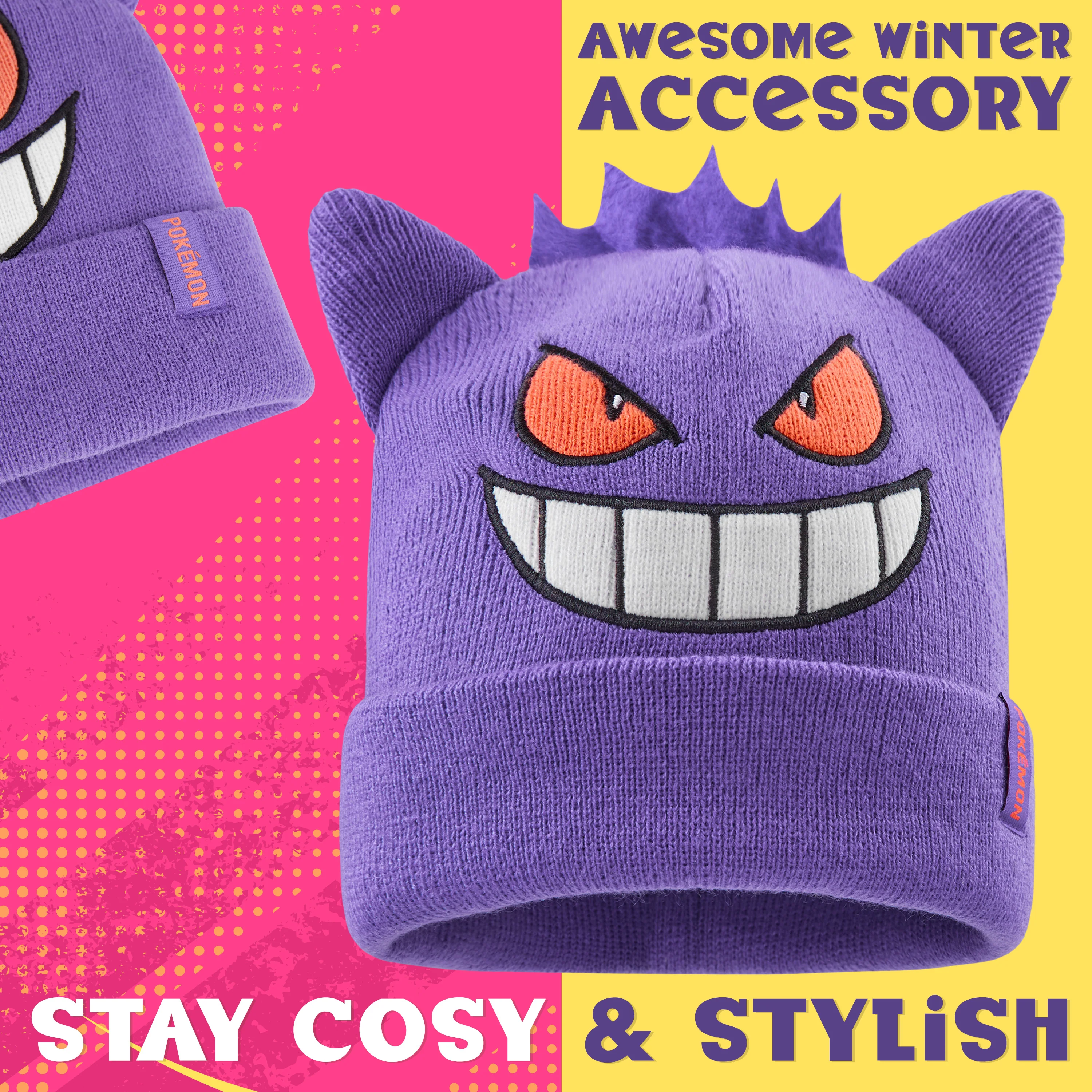 Pokemon Beanie Hat for Kids - Warm Cosy Knitted Winter Hats for Kids One Size - Anime Gifts for Kids - Image 5