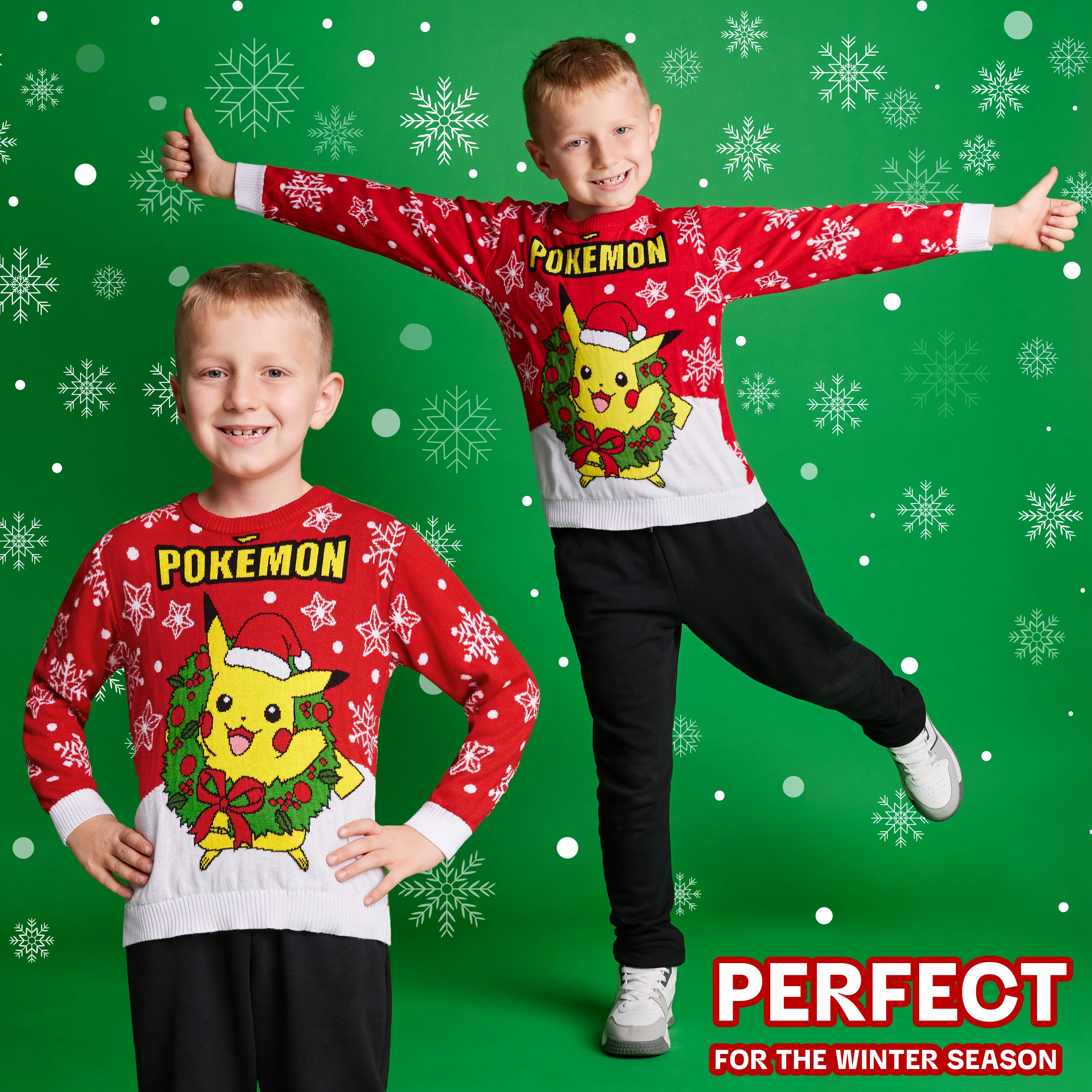 Pokemon Boys Christmas Jumper, Cosy Knitted Xmas Sweater - Gifts for Boys - Image 5