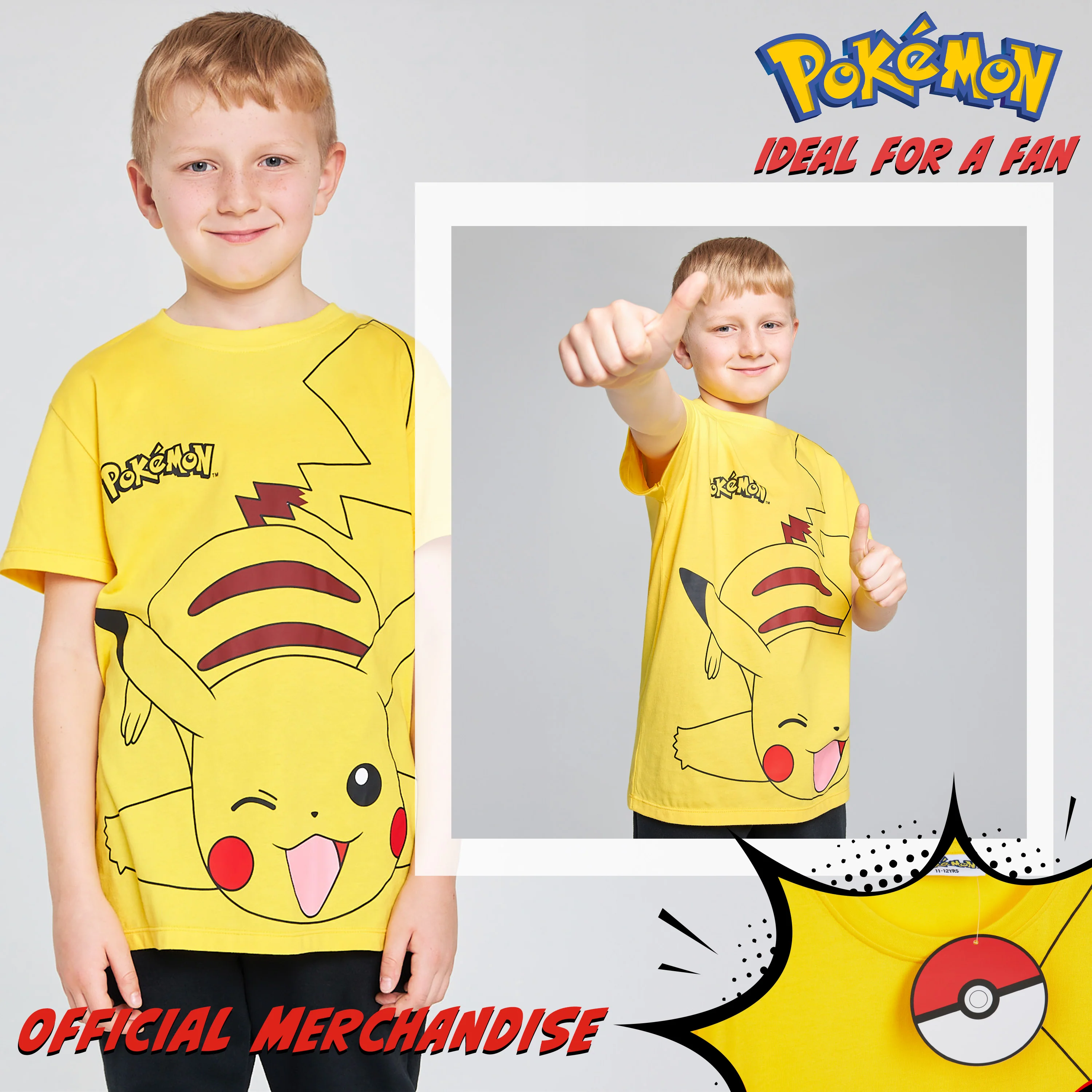 Pokemon Boys Crew Neck T-Shirts, Soft Breathable Material Pack of 2 - Boys Gifts - Image 4