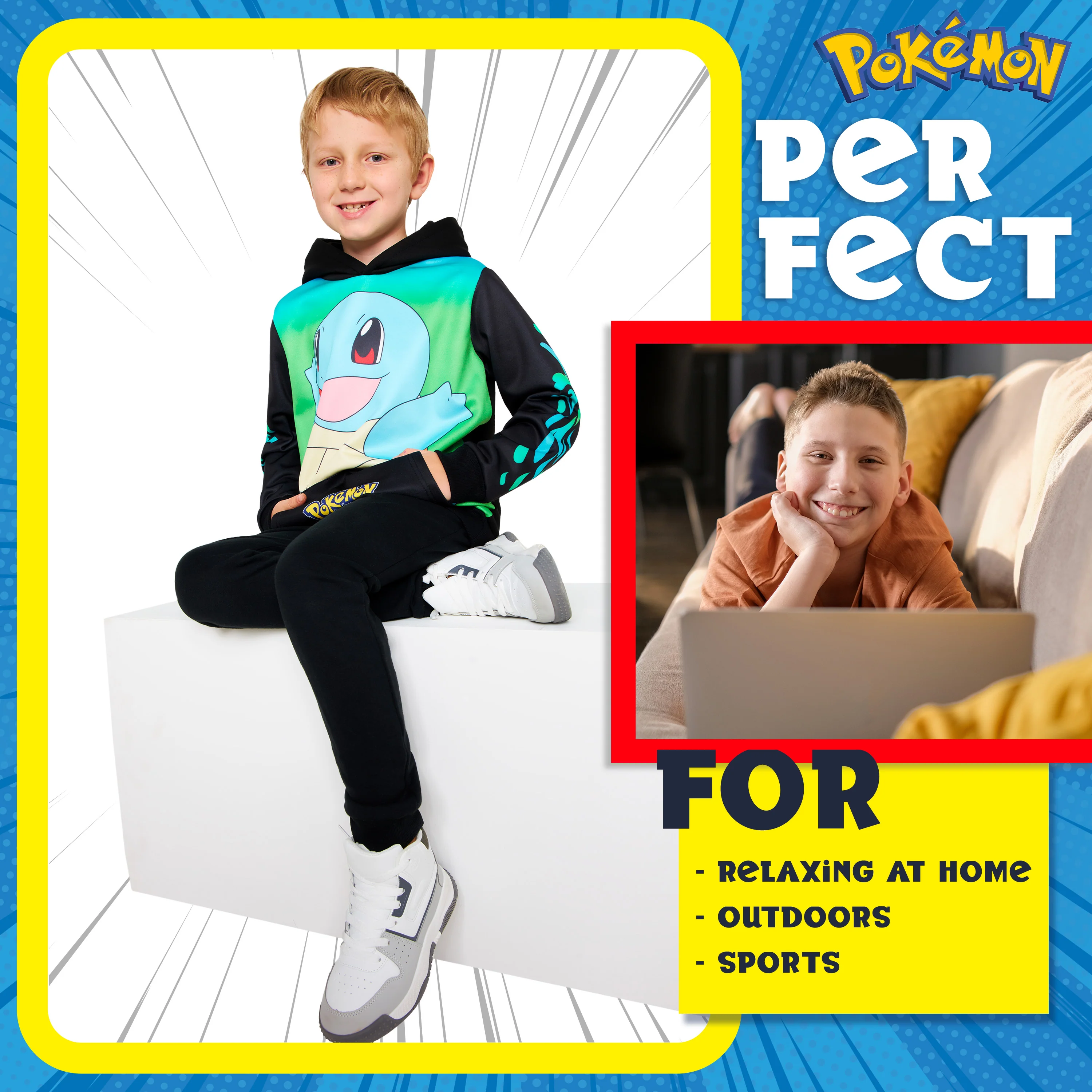 Pokemon Hoodie Boys Teens Hooded Sweatshirt Soft Pikachu Pullover Casual Long Sleeve Jumper Kangaroo Pocket Anime Gifts - Image 3