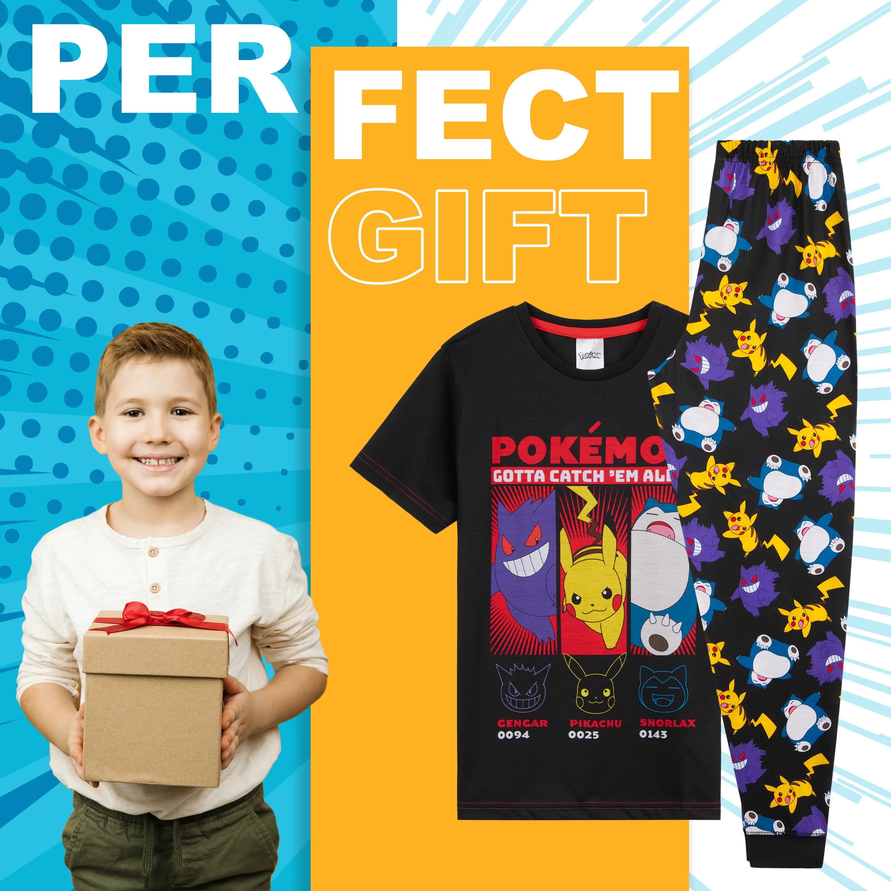 Pokemon Boys Pyjamas Set - Lounge Wear T-Shirt and Long Bottoms - Image 3