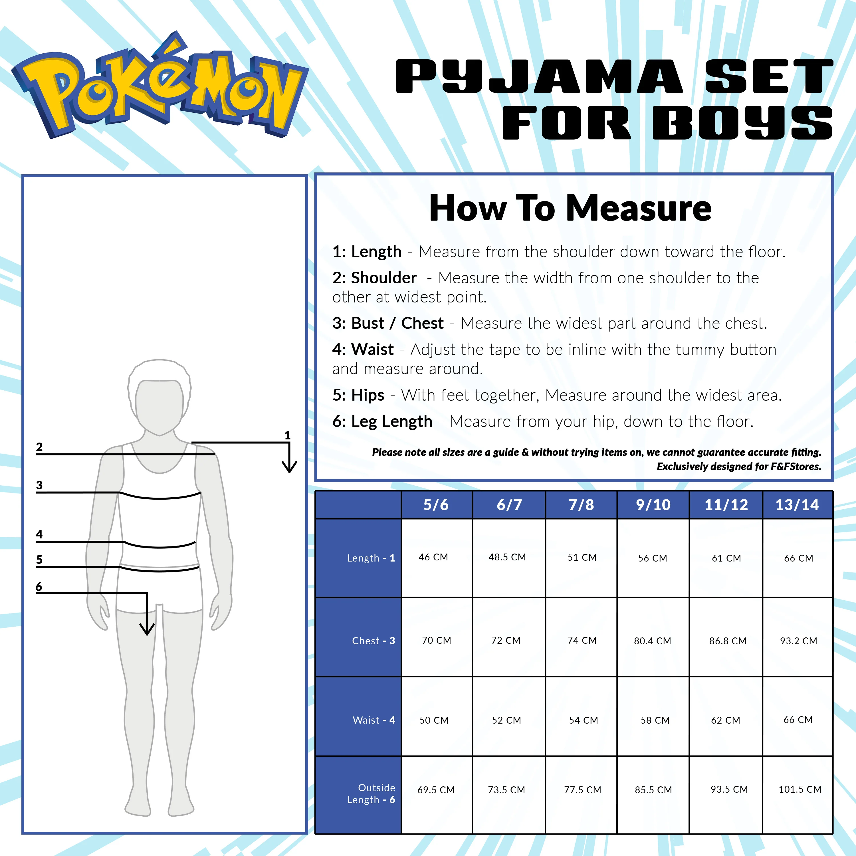Pokemon Boys Pyjamas Set - Lounge Wear T-Shirt and Long Bottoms - Image 6