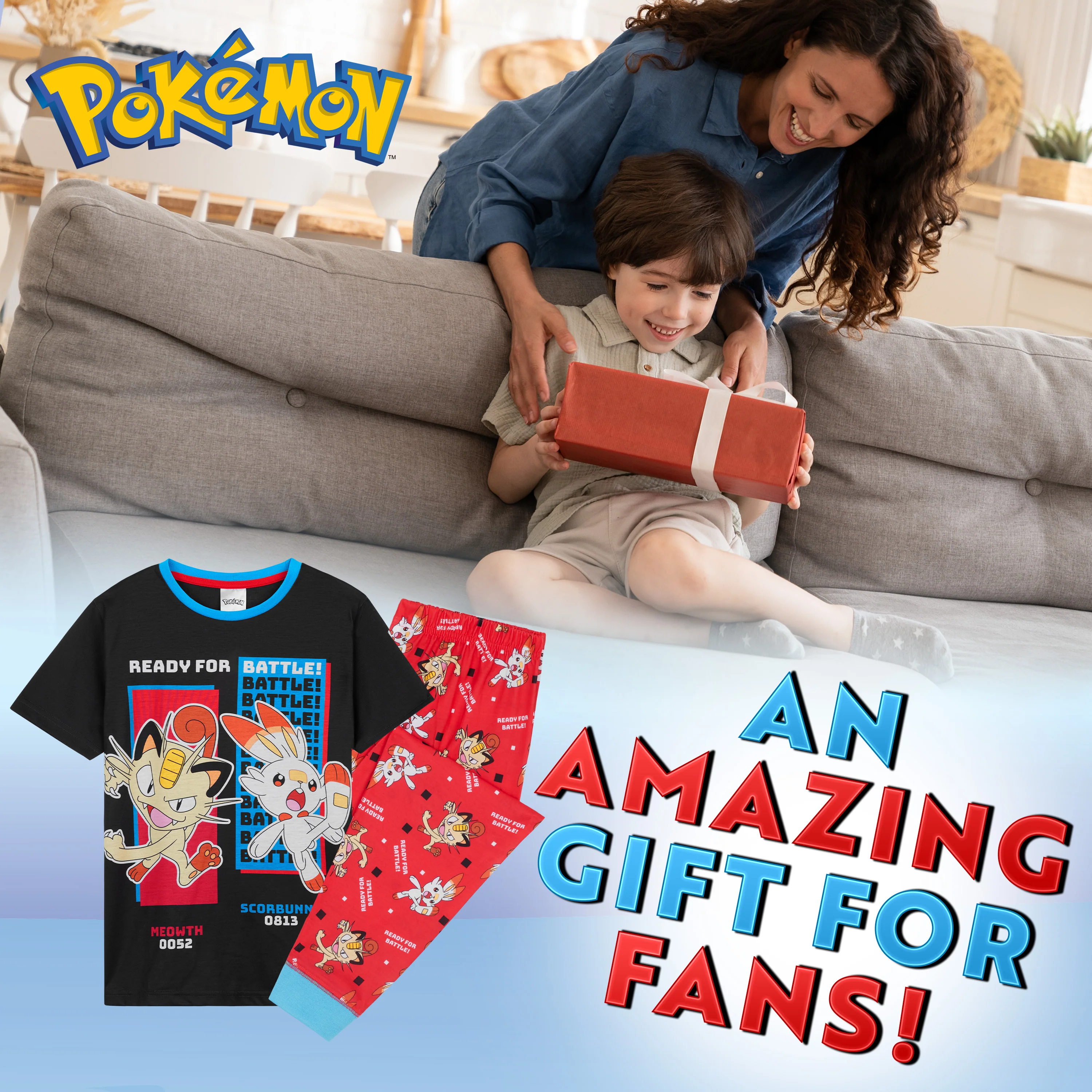 Pokemon Boys Pyjamas Set - Lounge Wear T-Shirt and Long Bottoms Set - Image 2