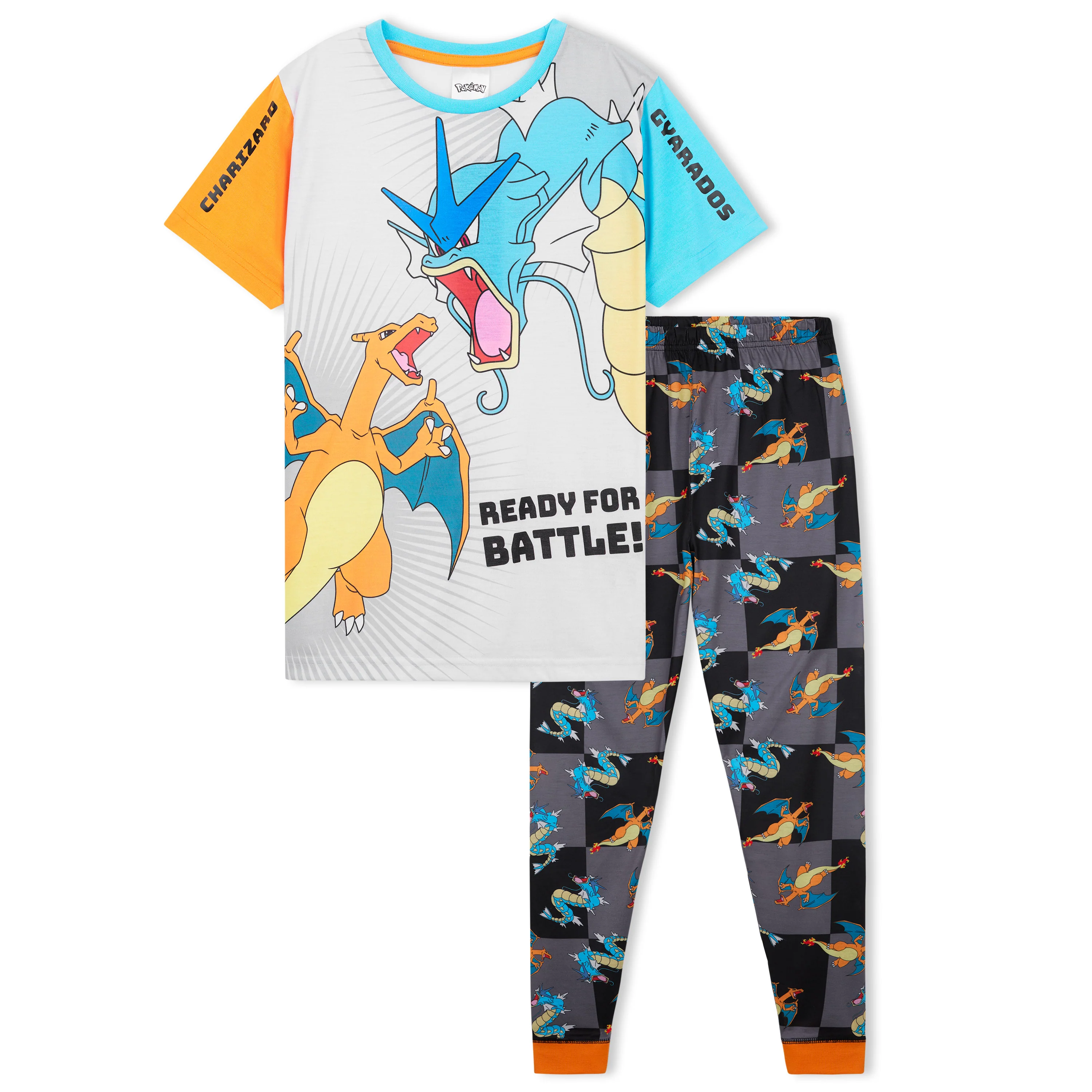 Pokemon Boys Pyjamas Set - Lounge Wear T-Shirt and Long Bottoms Teenagers Kids PJs