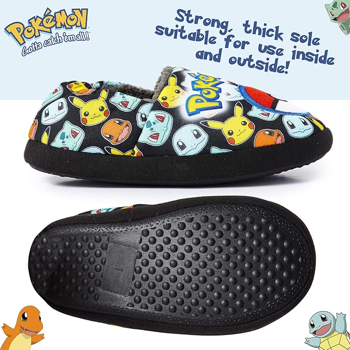 Pokemon Boys Slippers Boot Slippers Pikachu Bulbasaur Soft Kids Shoes Non Slip - Image 6
