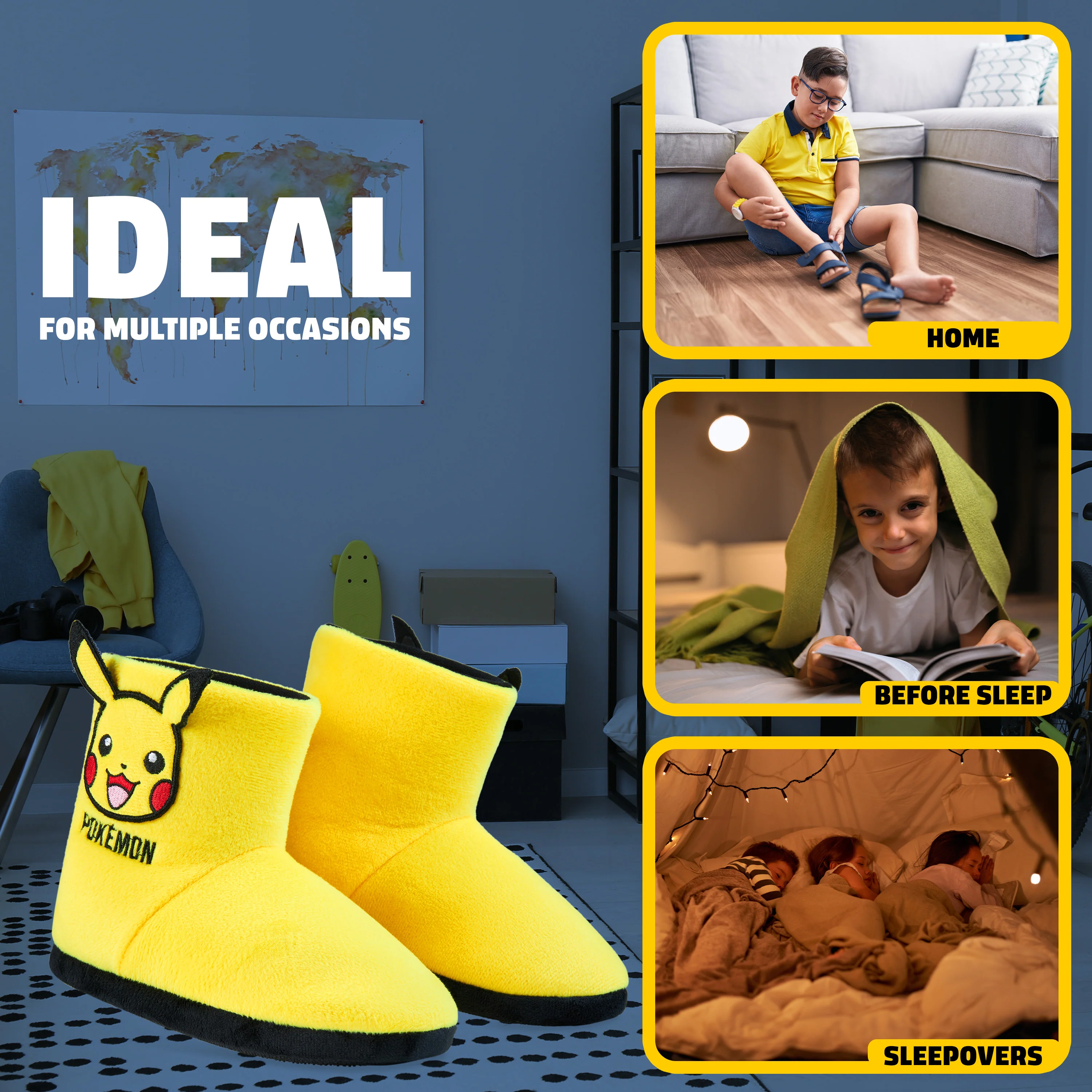 Pokemon Boys Slippers, Pikachu Bulbasaur Soft Kids Shoes, Pokemon Gifts for Boys - Image 5
