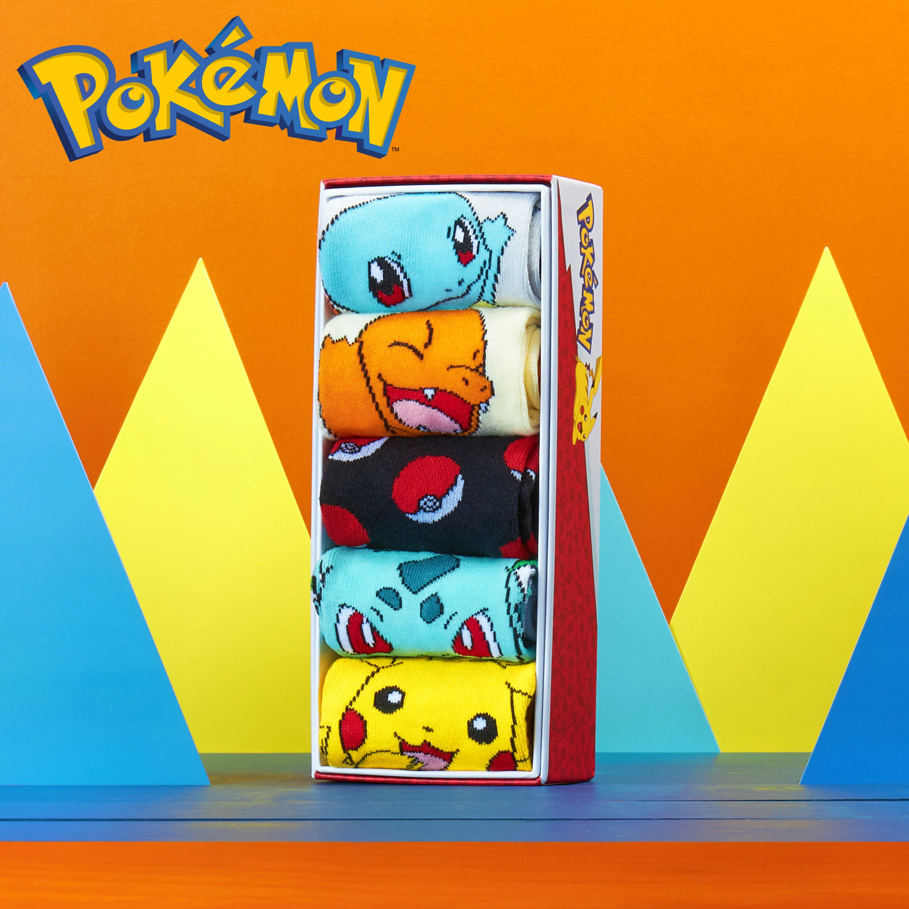 Pokemon Boys Socks 5 Pack Pikachu Ankle Socks Stretchy Breathable Crew Socks for Boys Girls Teenagers Women - Sizes 11-6 - Pokemon Gifts - Image 2