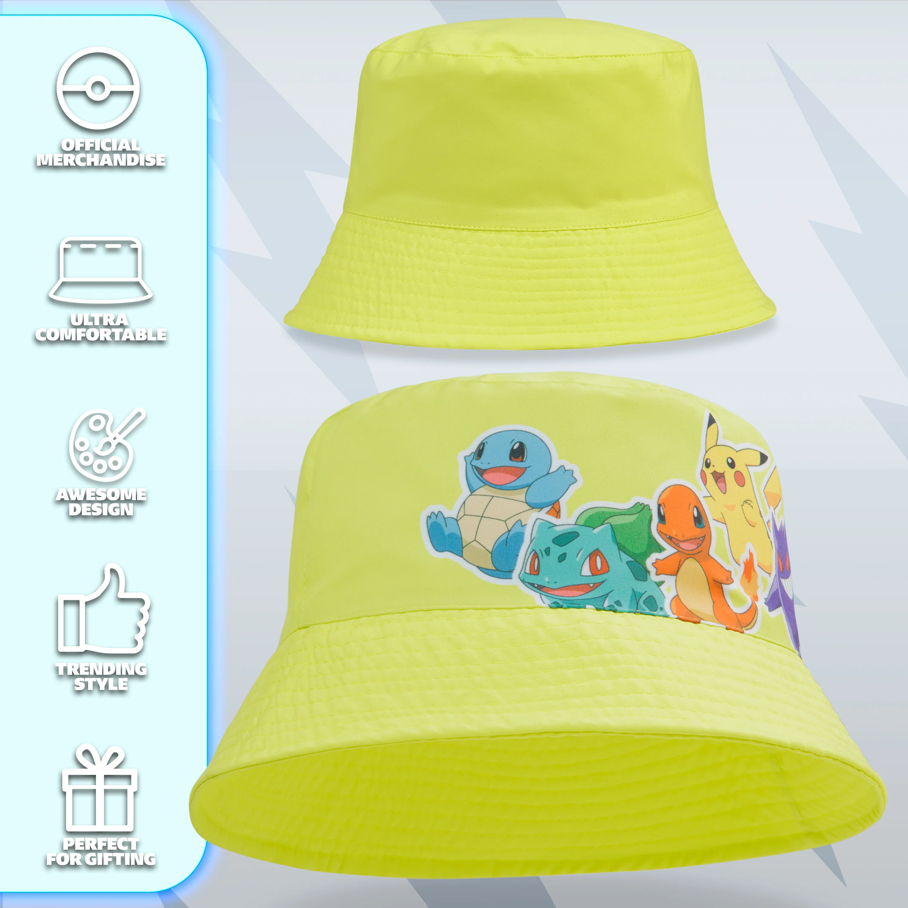 Pokemon Bucket Hat for Boys & Girls, Summer Accessories, Pokemon Gifts - Image 5