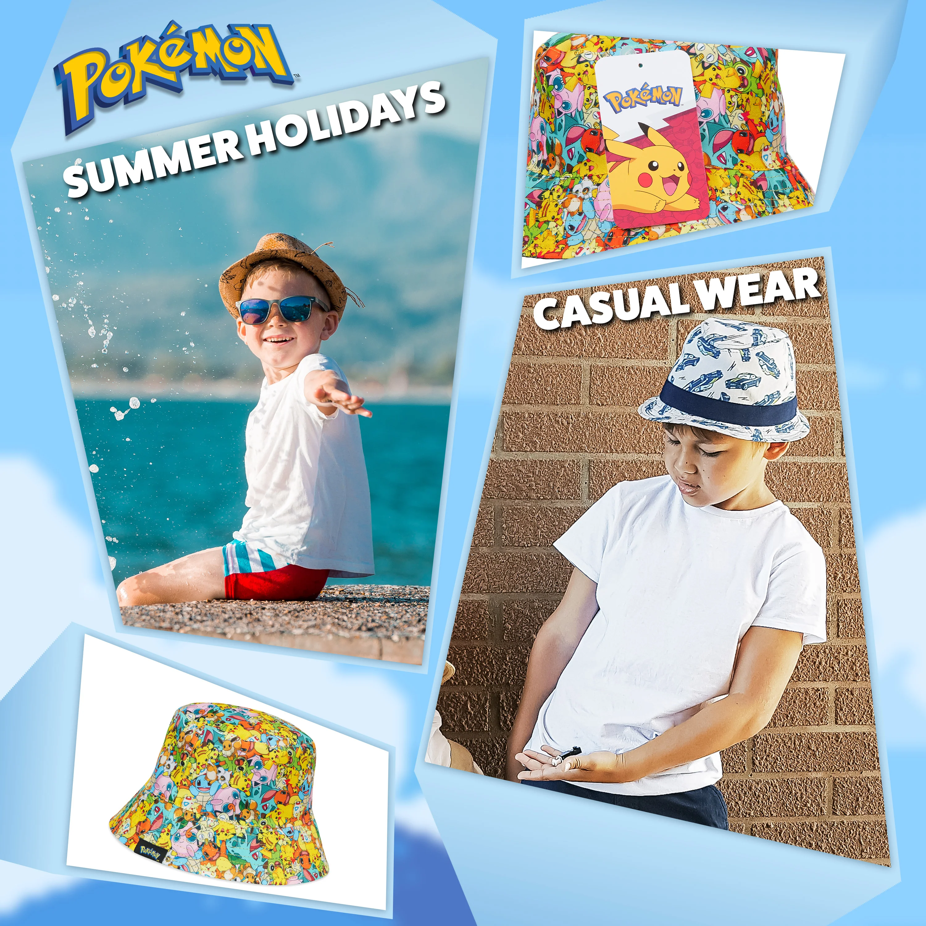 Pokemon Bucket Hat for Kids, All Over Print Bucket Hat - Image 5
