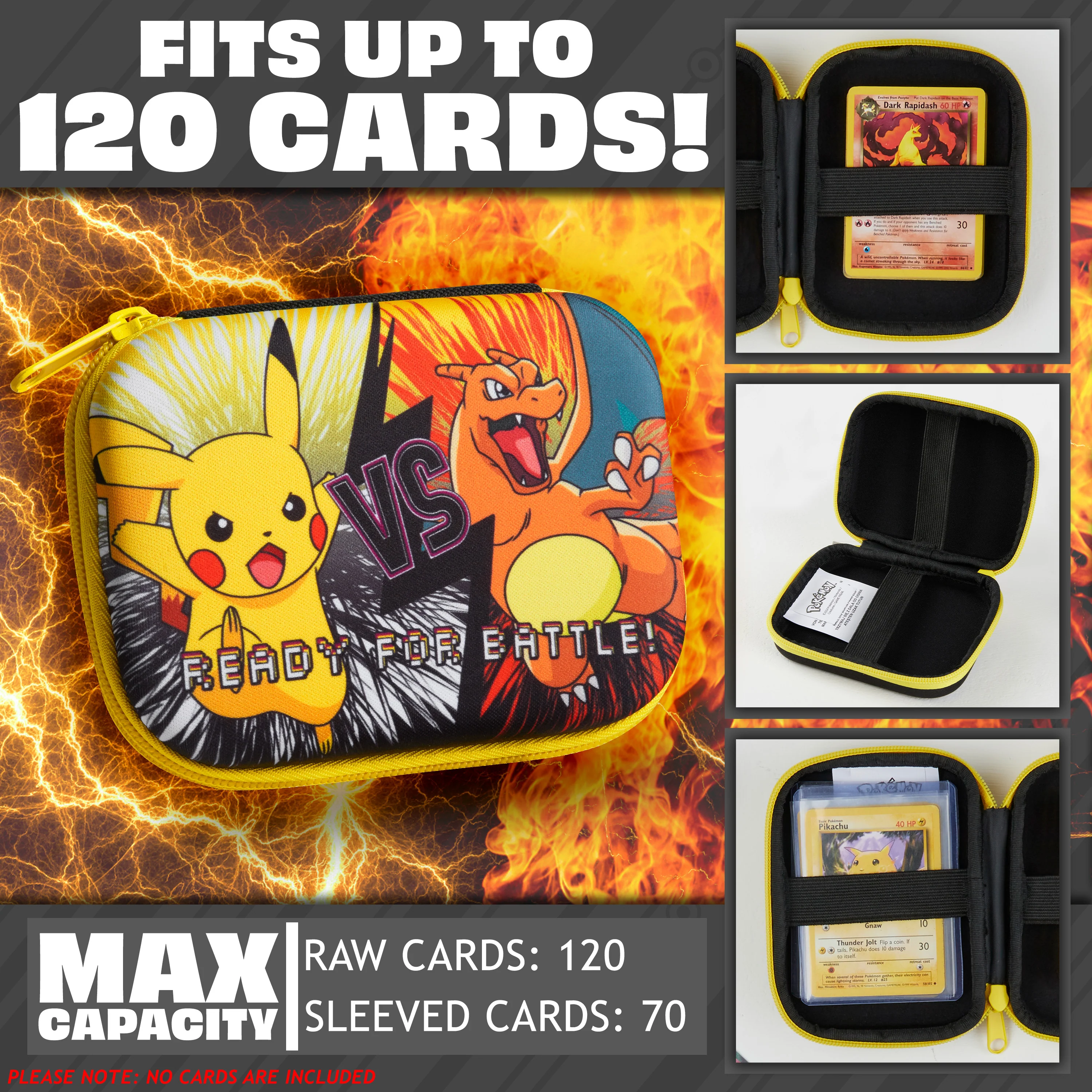 Pokemon Card Box, Playing Card Case Travel Storage Case Holds 200+ Cards - Image 4