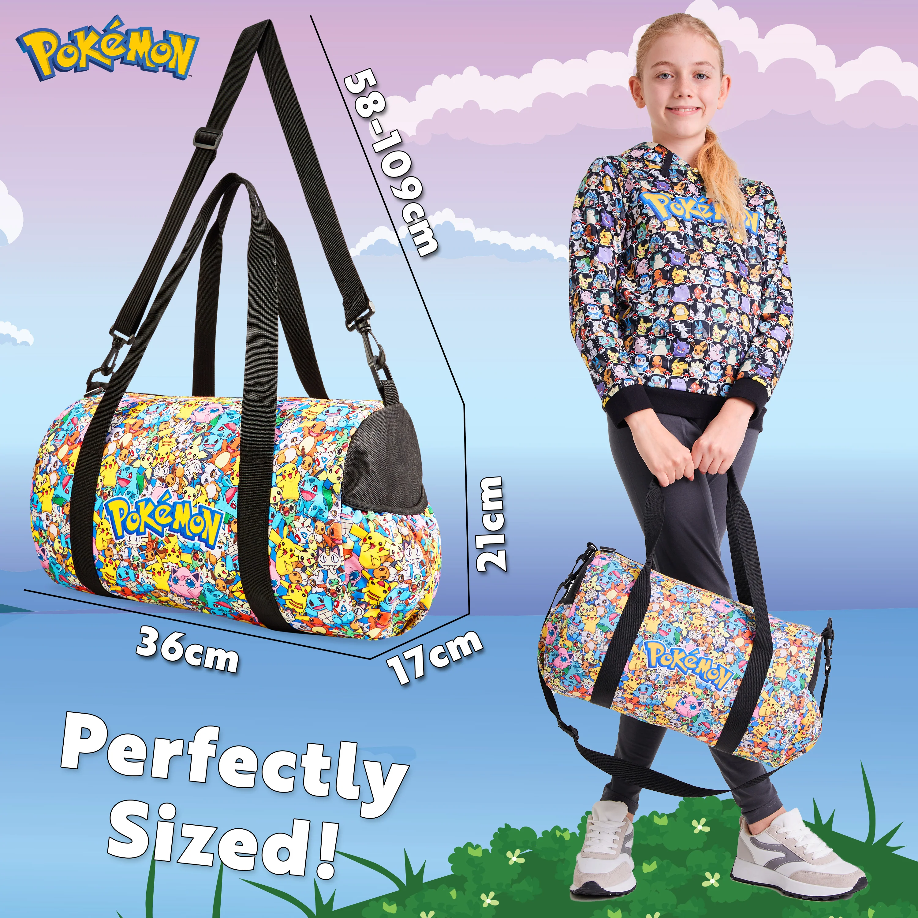 Pokemon Duffle Bag for Kids, Gym Bag or Travel Duffle Bag for Kids - Image 6