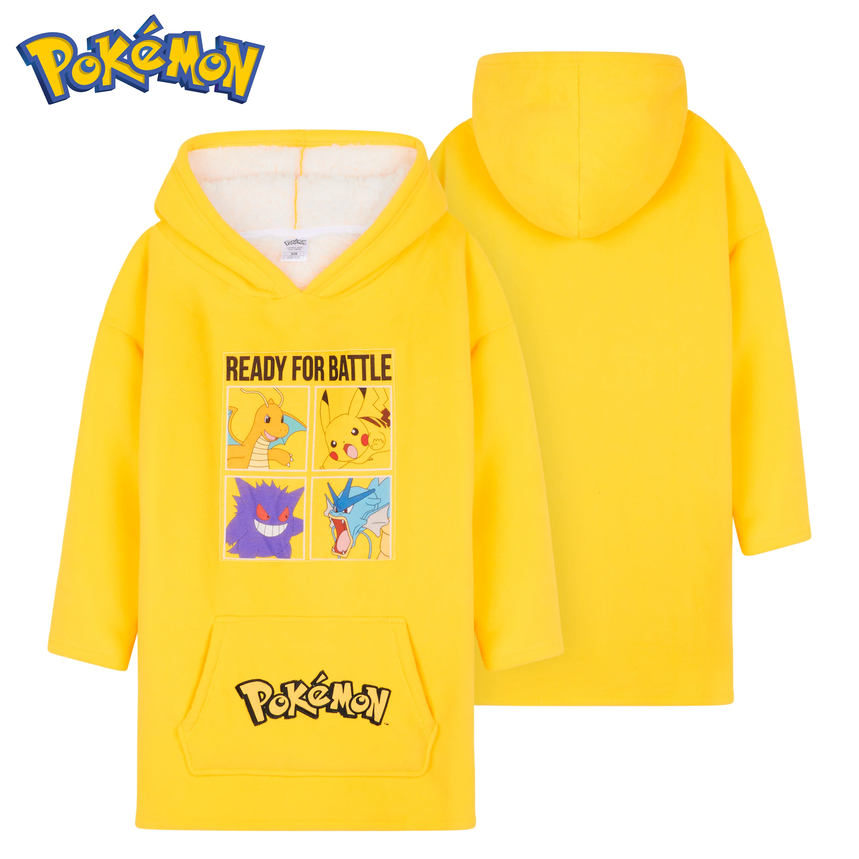 Pokemon Fleece Hoodie Blanket for Kids and Teenagers - Image 3