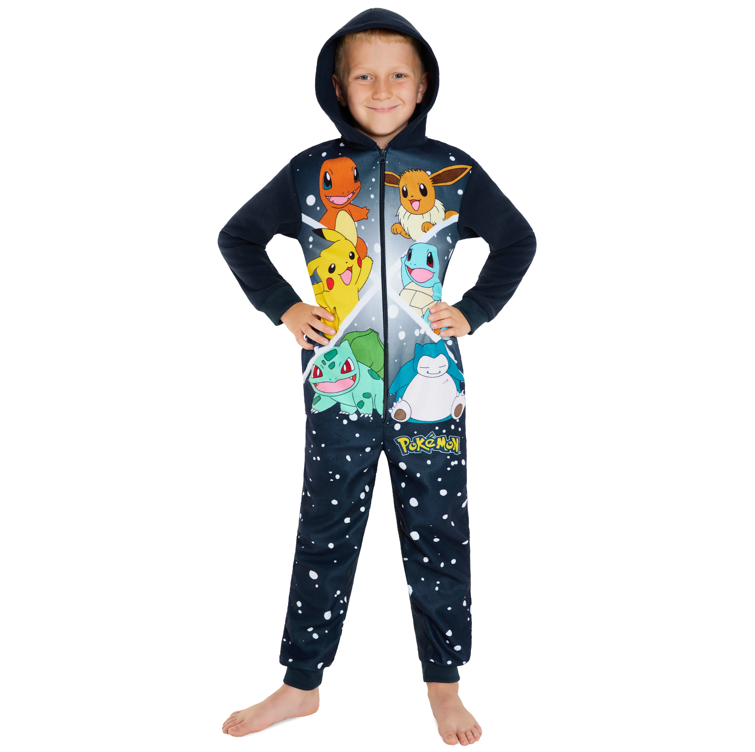 Pokemon Fleece Onesie for Boys - Multicolored Comfy Loungewear