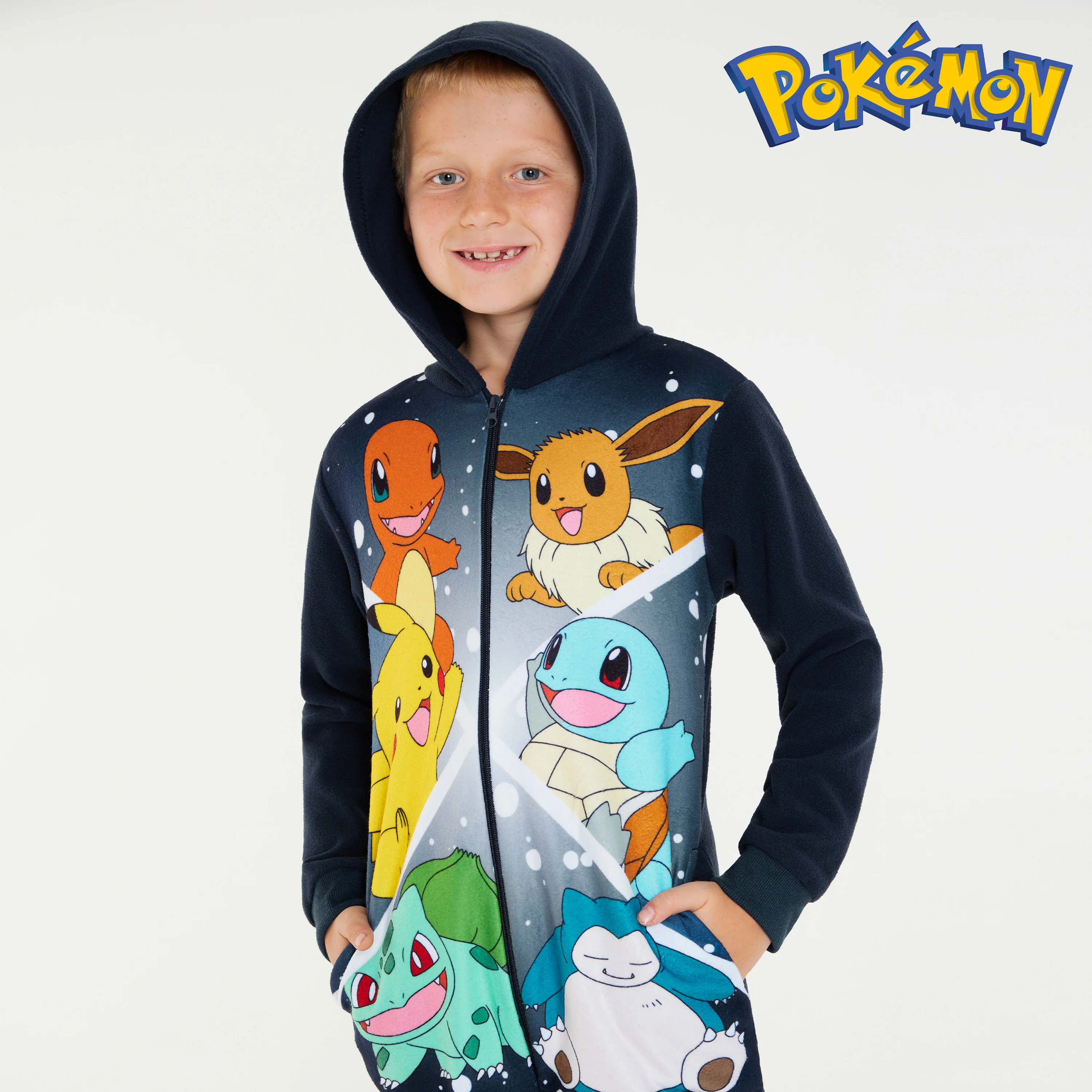 Pokemon Fleece Onesie for Boys - Multicolored Comfy Loungewear - Image 5