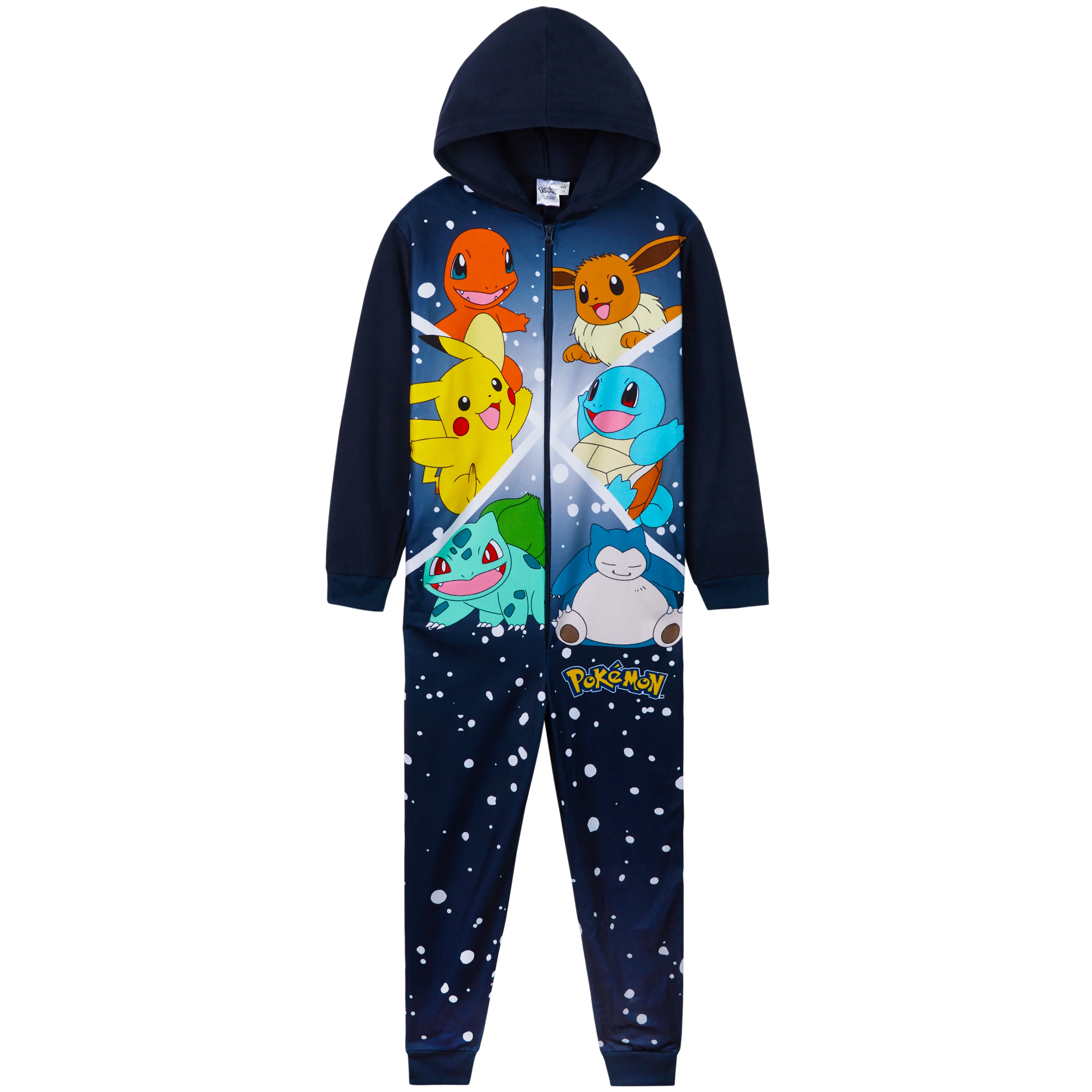 Pokemon Fleece Onesie for Boys Warm Hooded Onesie for Kids Teenagers 4-14 Years Kids - Image 2