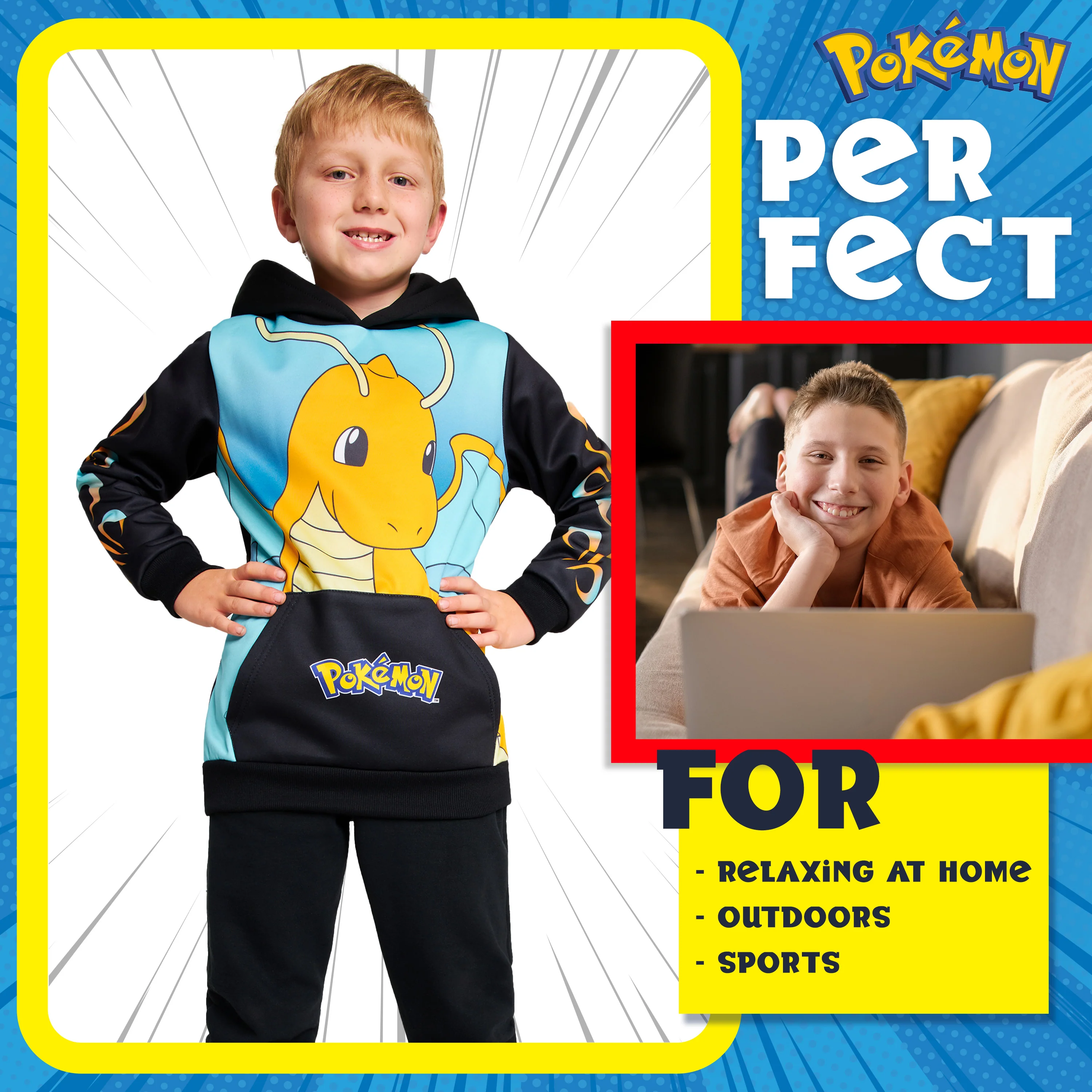 Pokemon Hoodie for Boys Teens, Hooded Sweatshir - Image 3