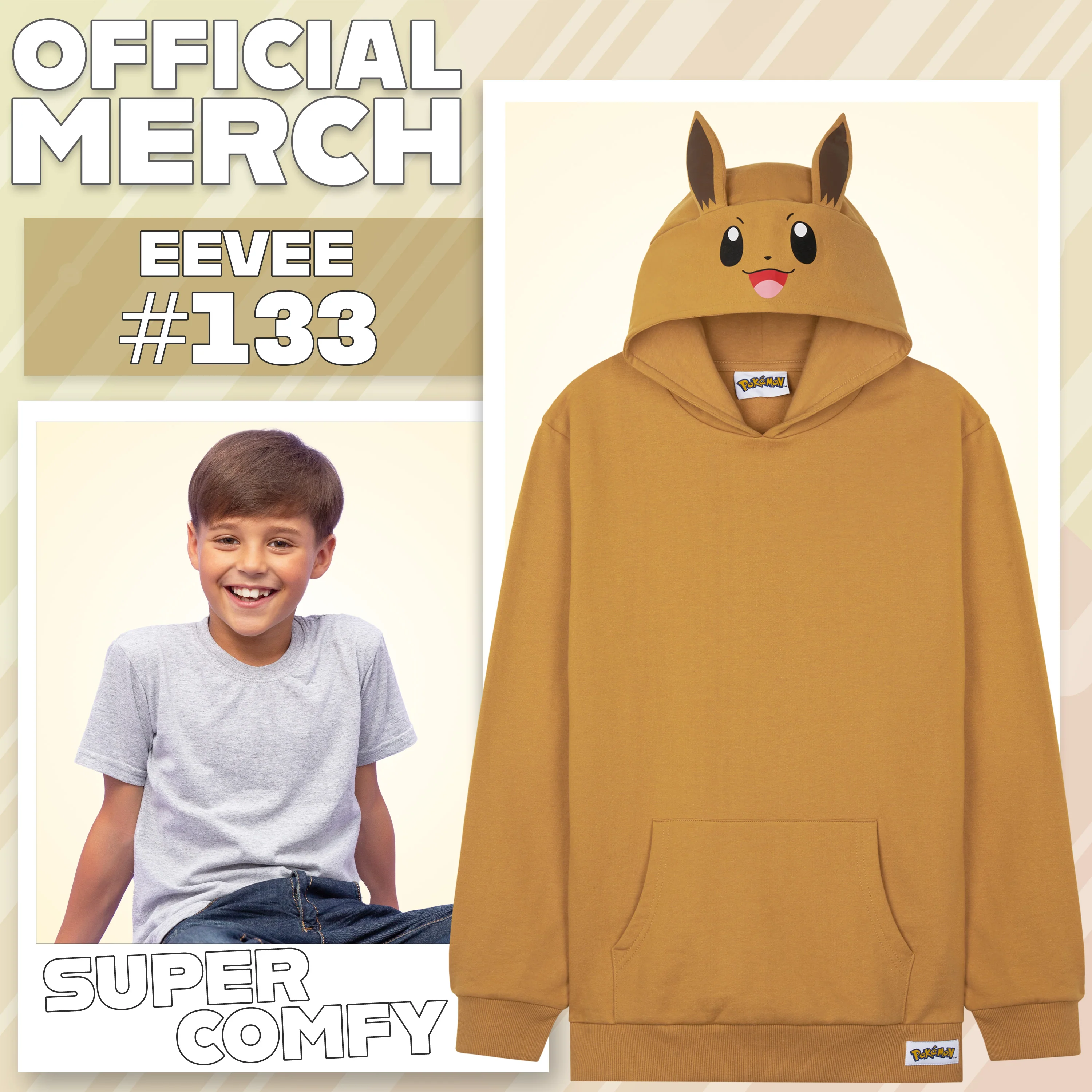Pokemon Hoodie for Boys Teens, Hooded Sweatshirt, Eevee Pullover Casual - Image 3
