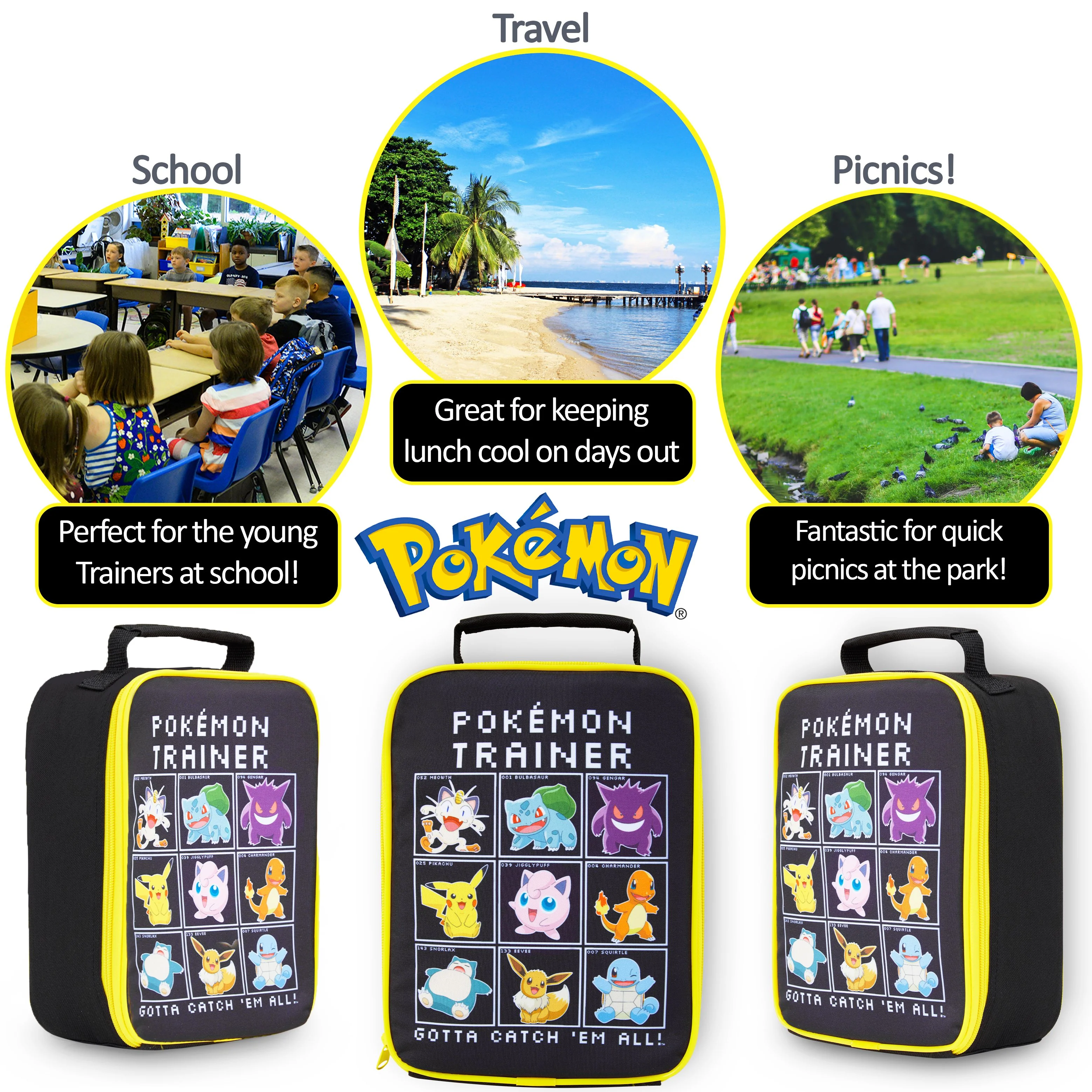 Pokemon Lunch Box, Lunch Bags for Kids, Insulated Lunch Boxes for School - Image 5