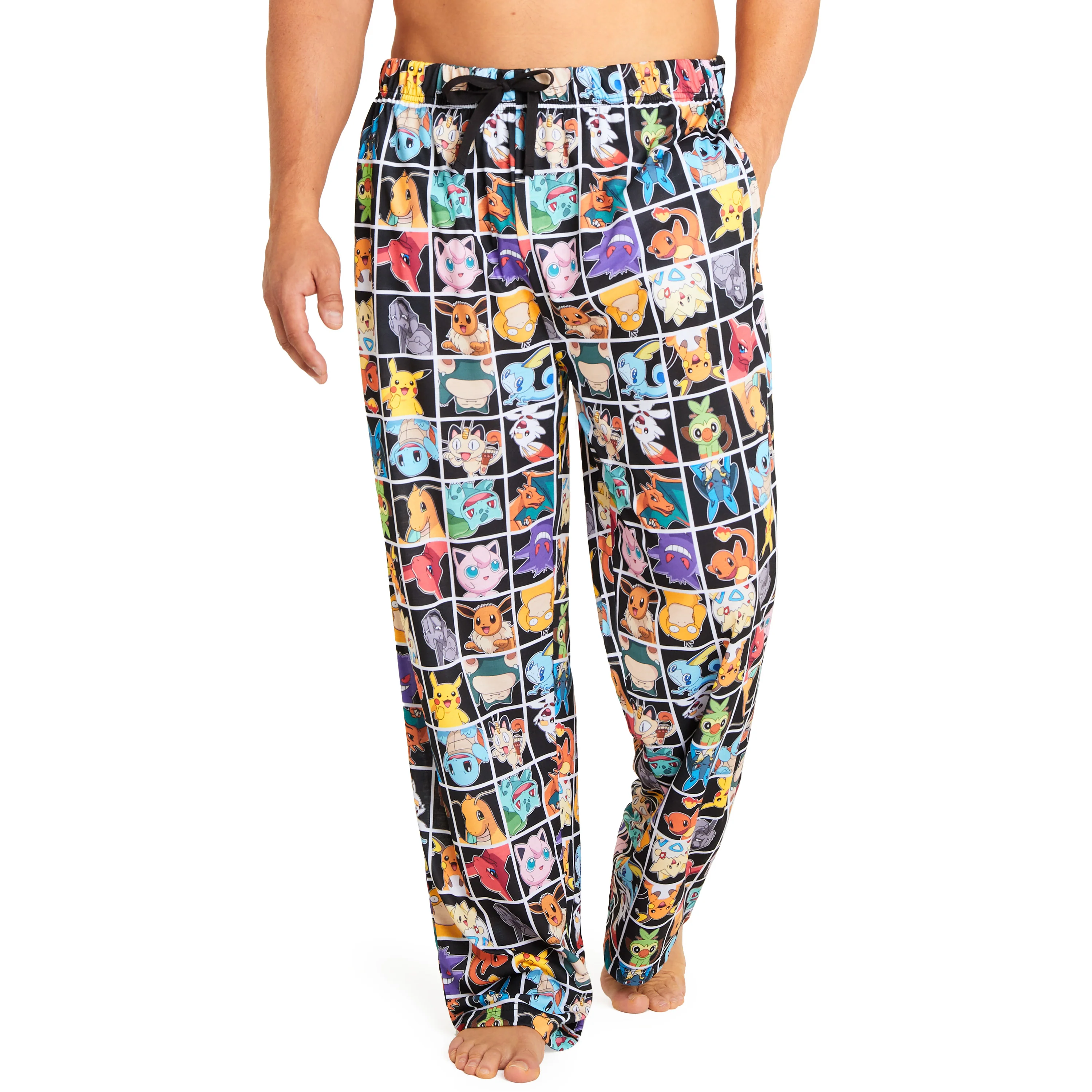 Pokemon Mens Pyjama Bottoms - Nightwear PJs for Men and Teenagers S-3XL Lounge Wear Trousers - Mens Gifts