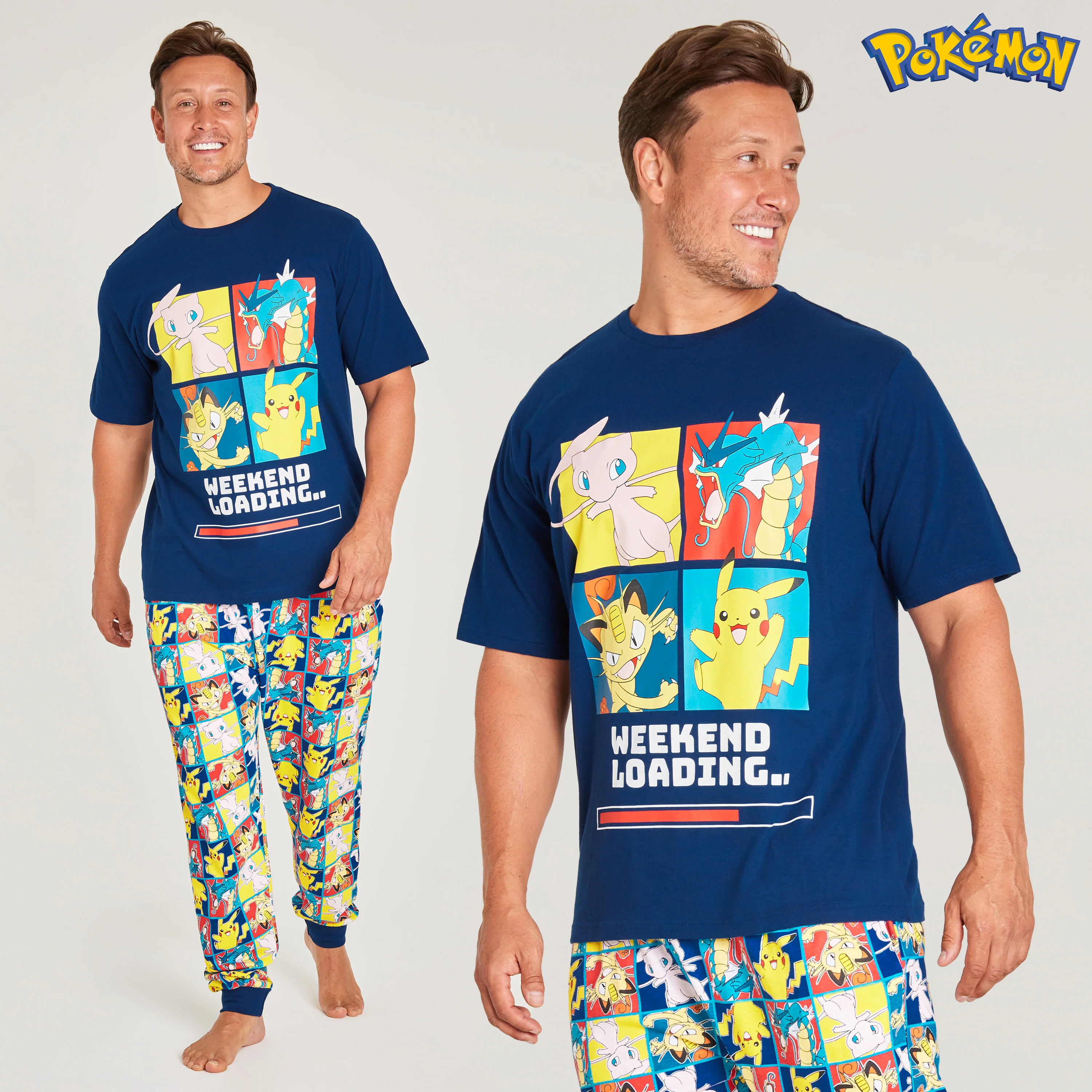 Pokemon Mens Pyjamas Set, Nightwear T-Shirt & Long Bottoms - Image 5
