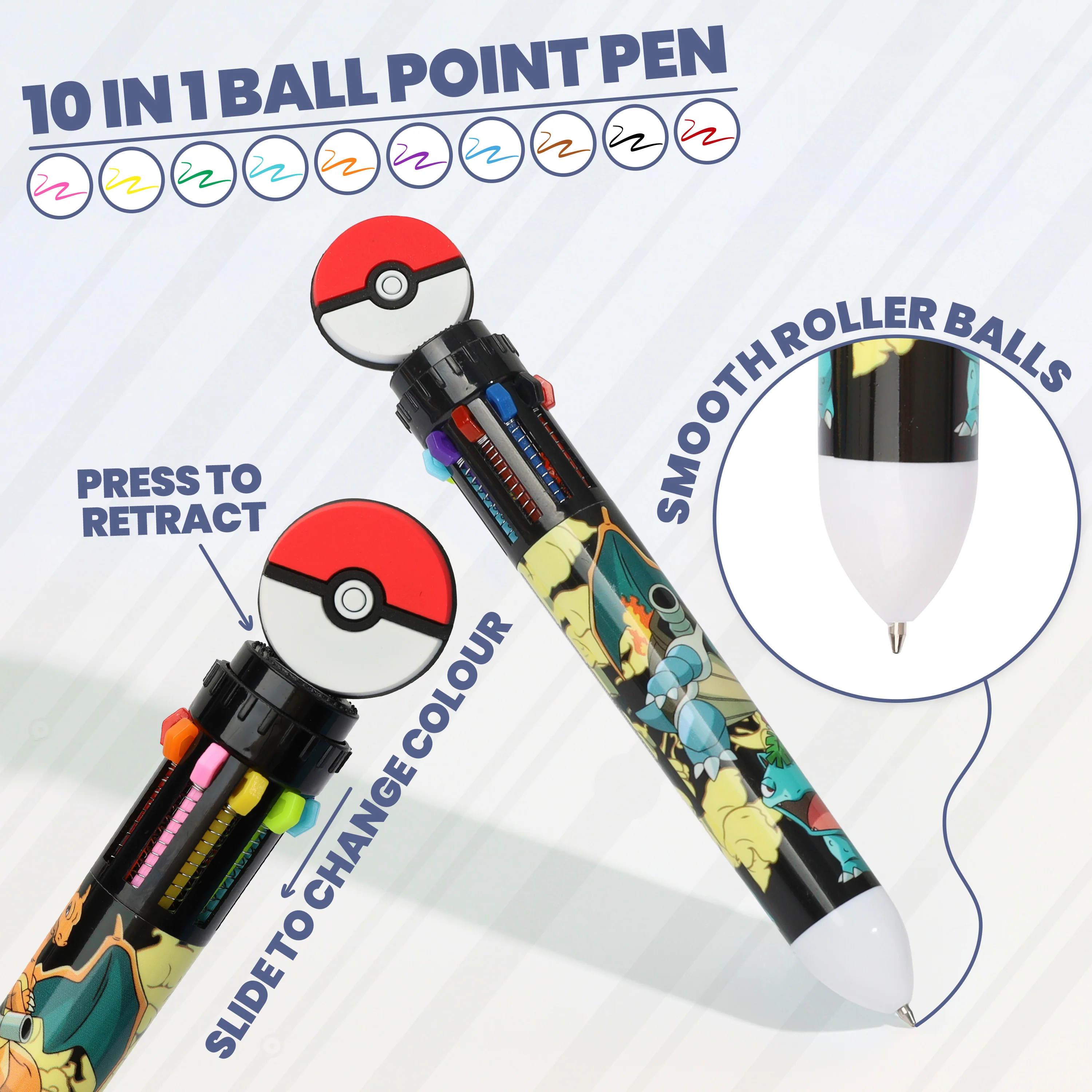 Pokemon Notebook and Pen Set Anime Stationery Supplies Teens Kids Diary - Image 3