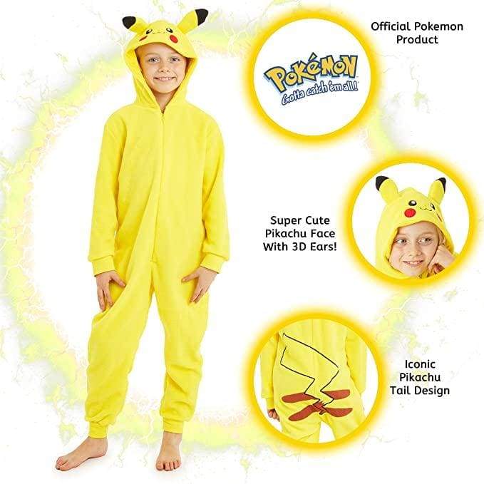Pokemon Onesie - Pikachu Sleepwear for Boys & Girls - Image 5