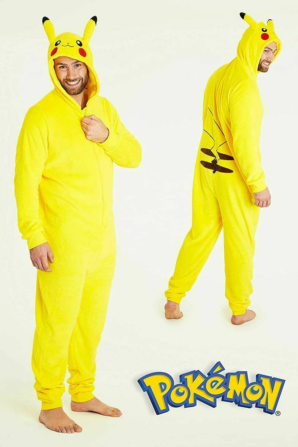 Pokemon Mens Fleece Onesie with Hood, Fleece Loungewear - Anime Gifts for Men - Image 6