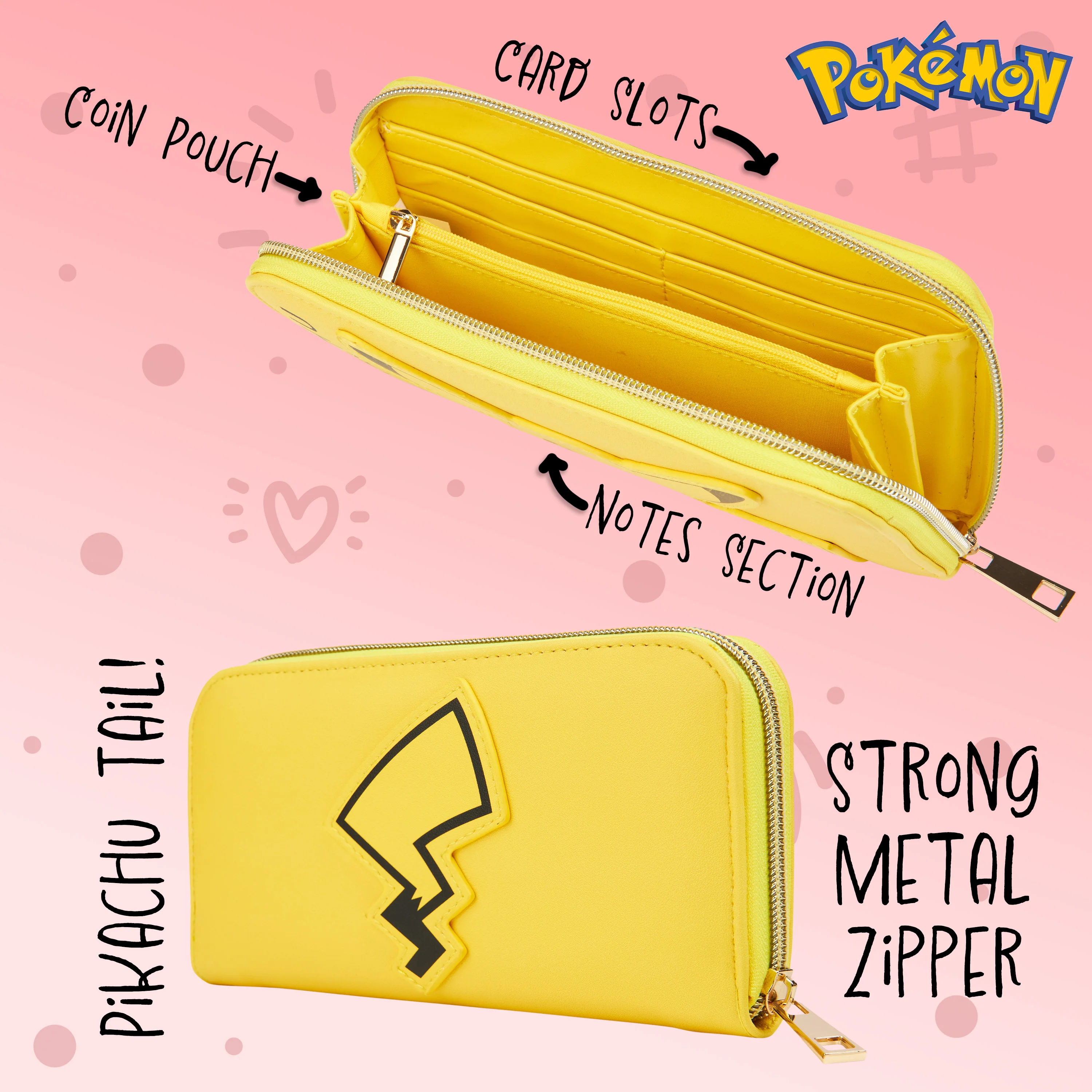 Pokemon Purses for Women Teenagers Girls - Large Ladies Purse - Image 3