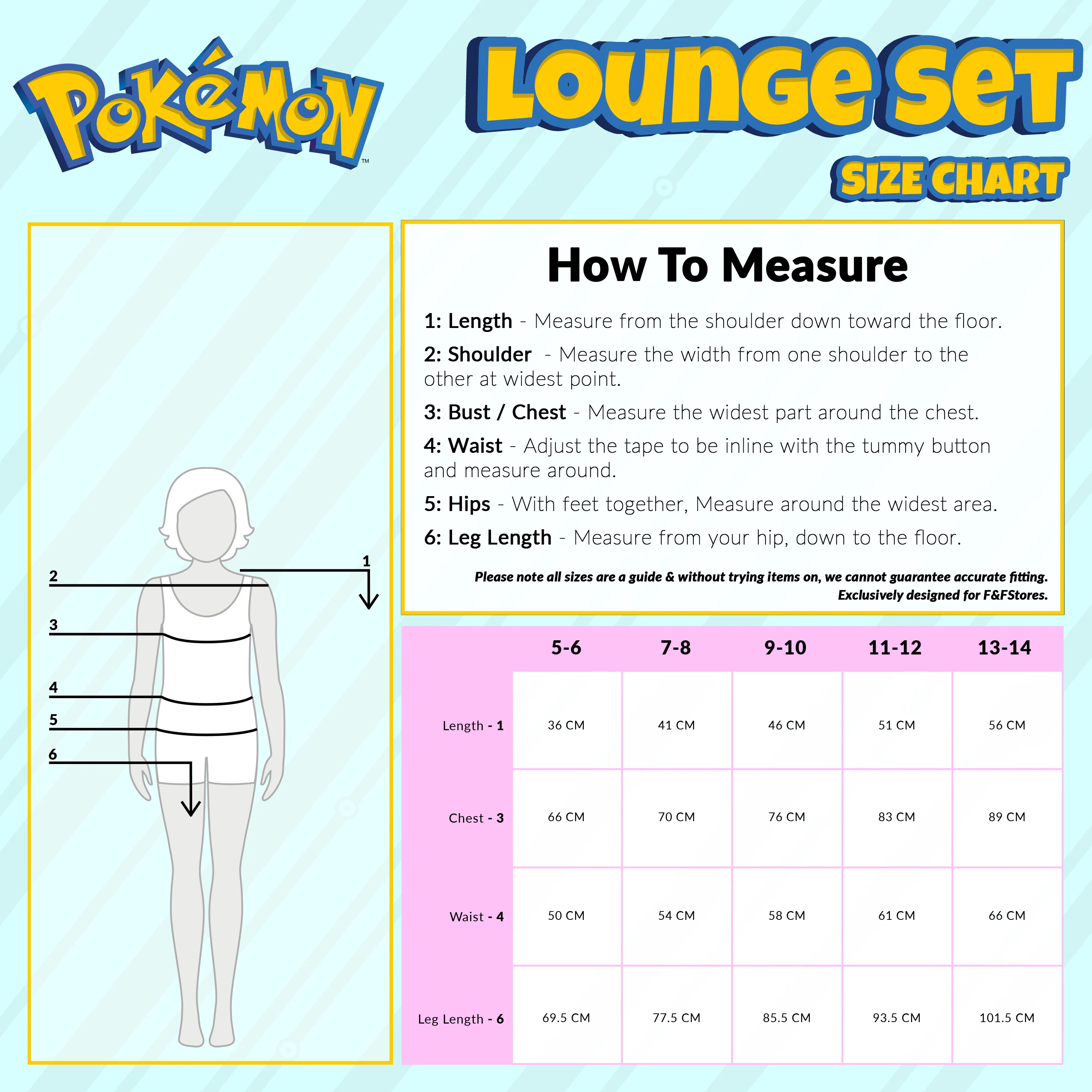 Pokemon Pyjamas for Girls, Pikachu Loungewear Set - Image 7