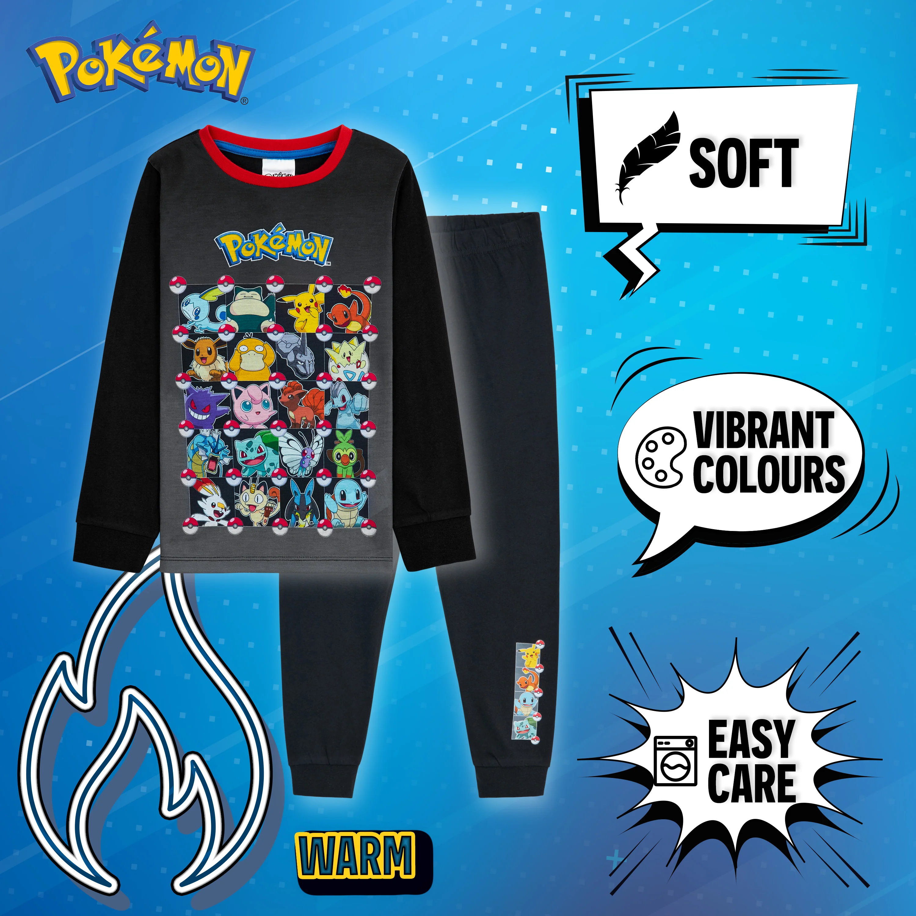 Pokemon Pyjamas for kids - Pikachu Boys Pyjamas Set - Image 6