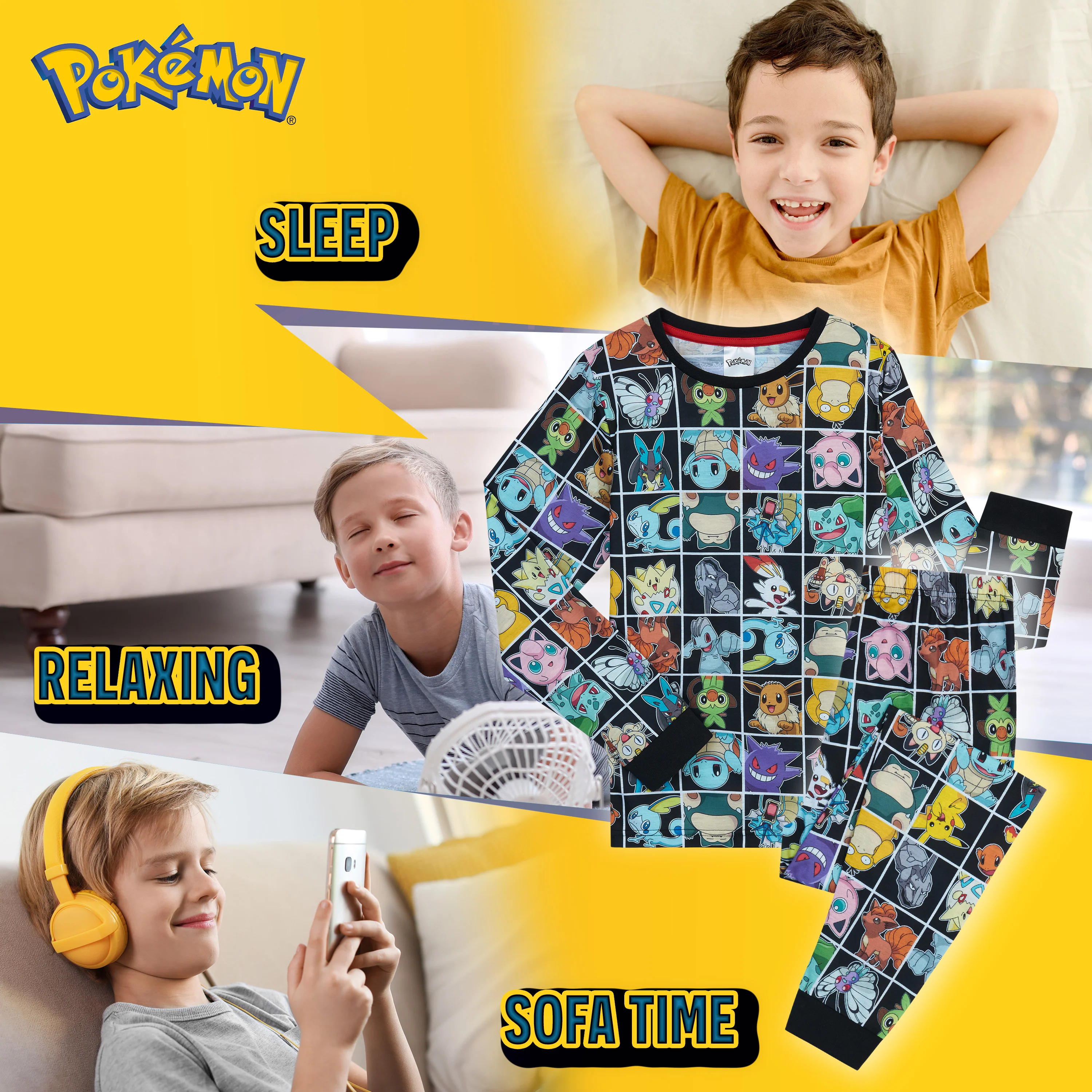 Pokemon Pyjamas for kids - Pikachu Boys Pyjamas Set - Image 5