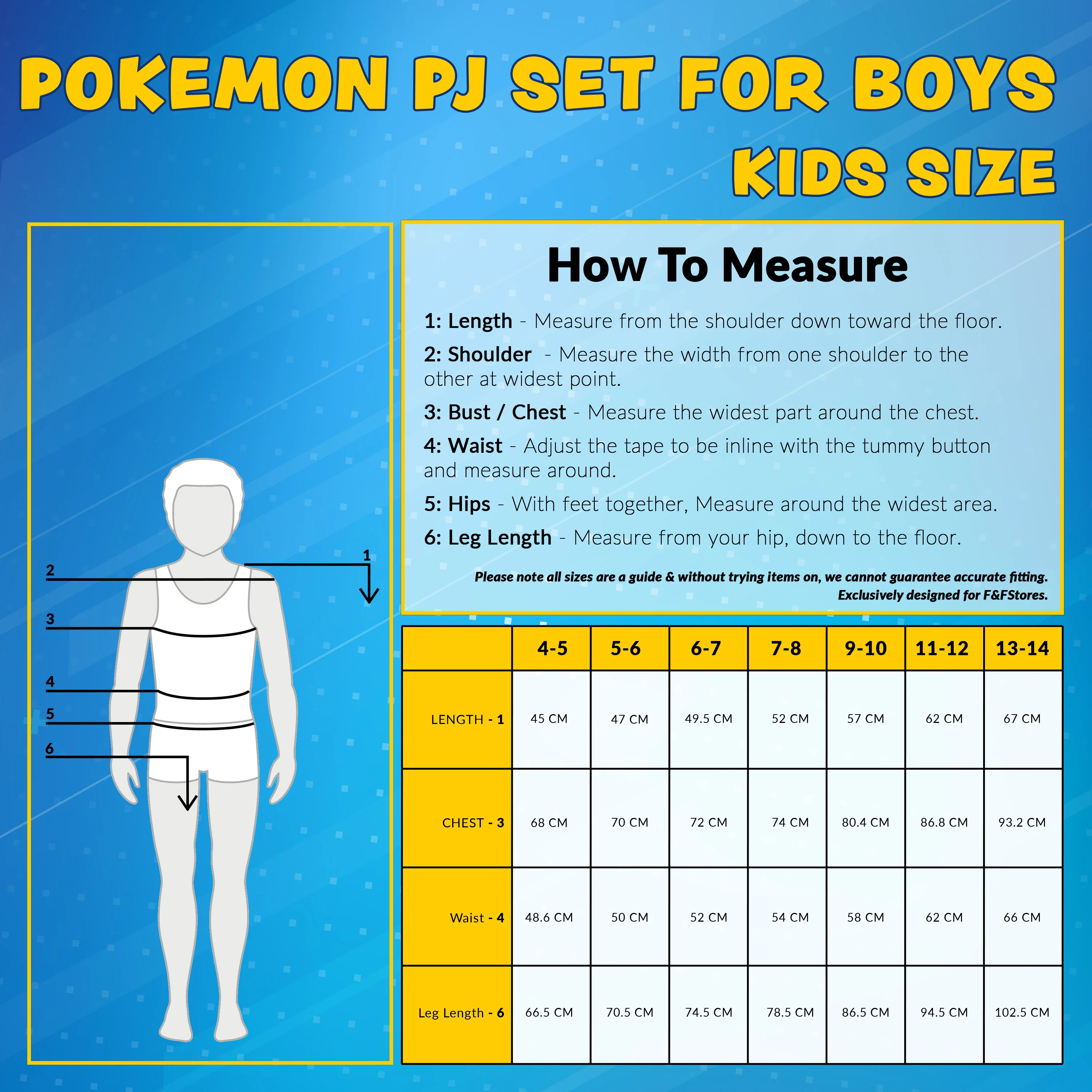 Pokemon Pyjamas for Kids, Pikachu Boys Pyjamas Set, Pokemon Gifts - Image 7