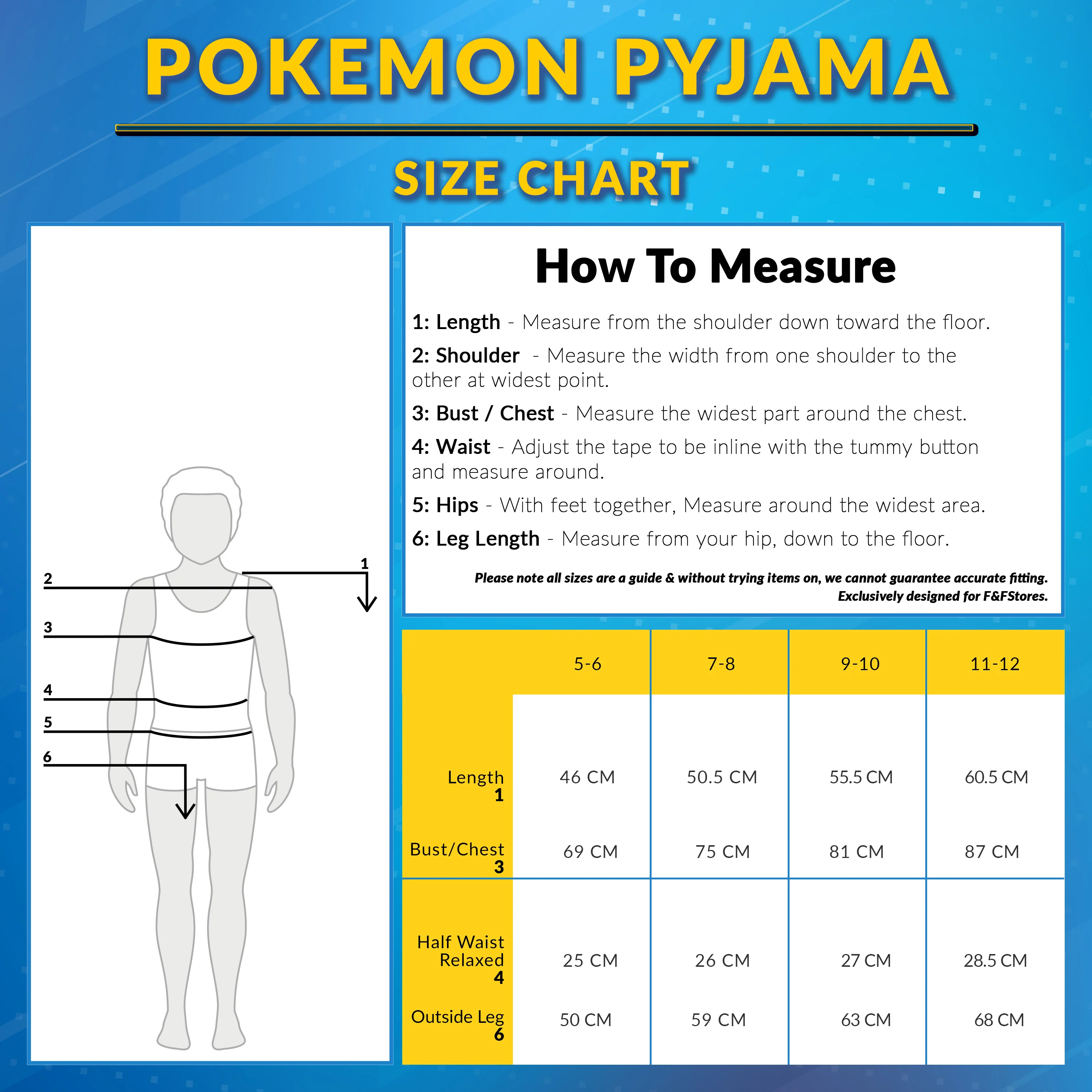 Pokemon Pyjamas for Kids - Pikachu Long Sleeve Pyjamas Set for Boys - Image 7
