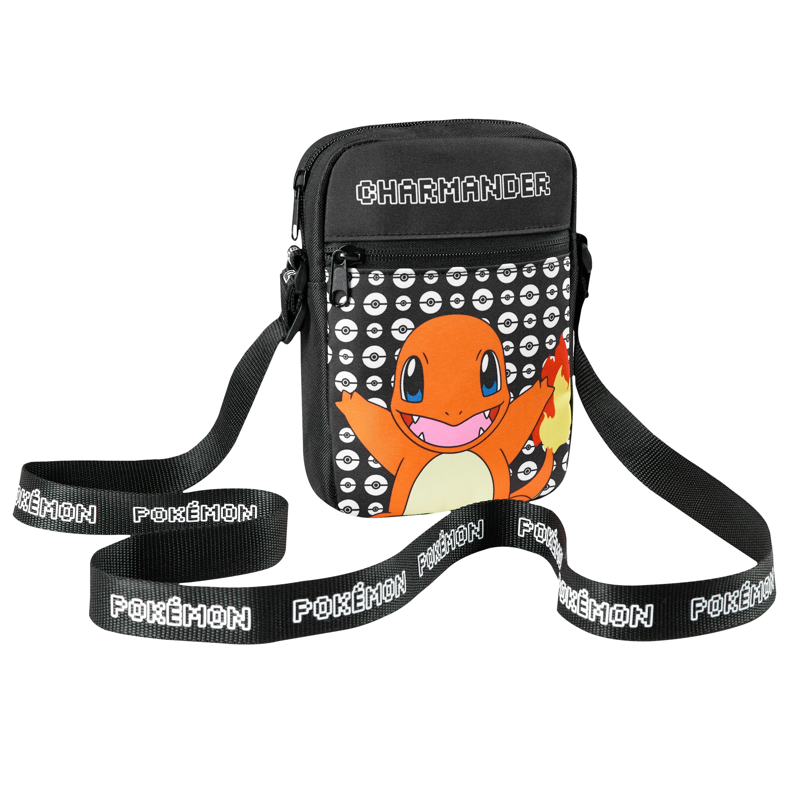 Pokemon Shoulder Bag Cross Body Bag for Kids - Adjustable Strap Kids Charmander