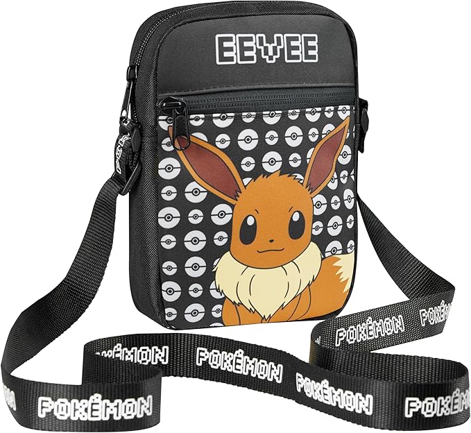 Pokemon Shoulder Bag Cross Body Bag for Kids - Adjustable Strap Kids - Eevee - Image 6